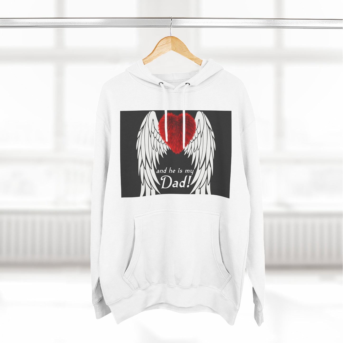 Heartfelt Dad Memorial Hoodie, Comfort Wear, Grief Support, Dad Tribute, Gift for Father's Day, Sympathy Gift
