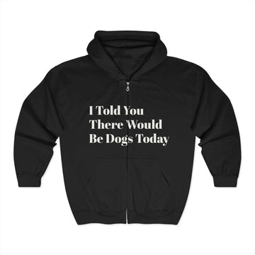 Artistic animal print hoodie with text, cozy unisex zip sweatshirt for art lovers.