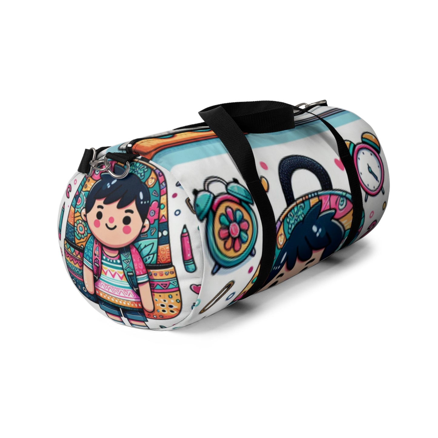 Cute Cartoon Duffel Bag, Gym Tote, Travel Luggage, Sports Bag, Weekender Bag, Fun Design