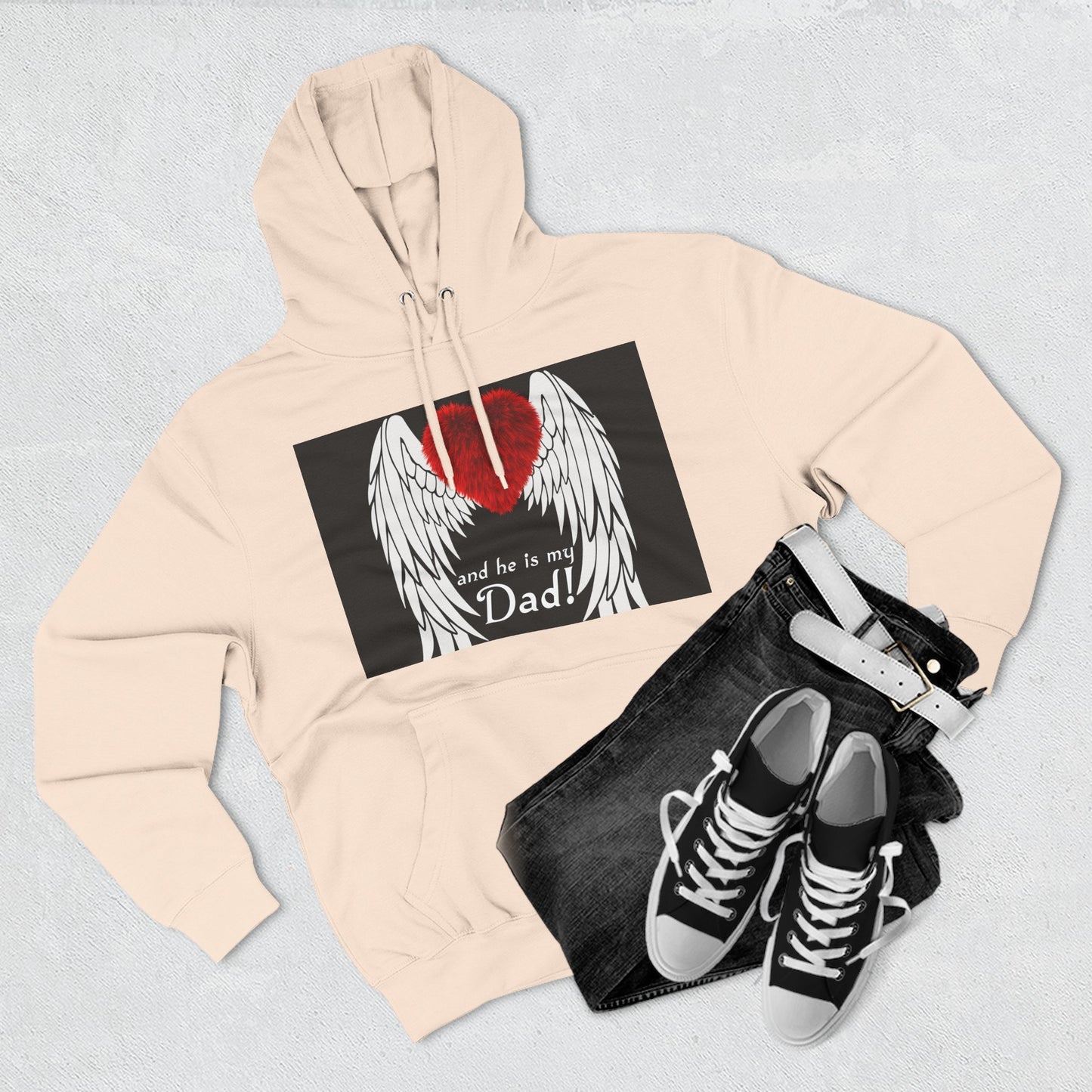 Heartfelt Dad Memorial Hoodie, Comfort Wear, Grief Support, Dad Tribute, Gift for Father's Day, Sympathy Gift