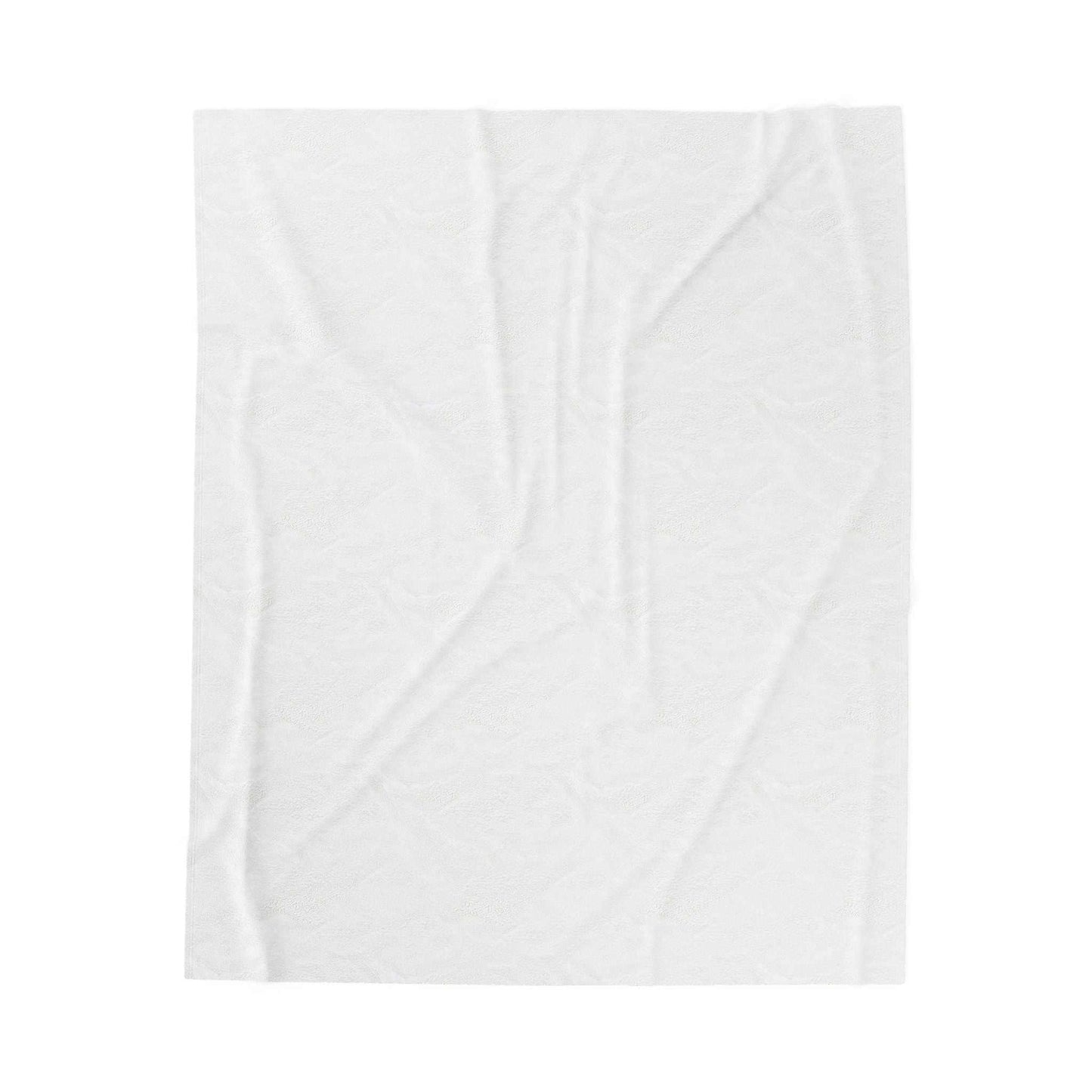 Velveteen plush blanket for dog lovers, soft and customizable, available in multiple sizes.
