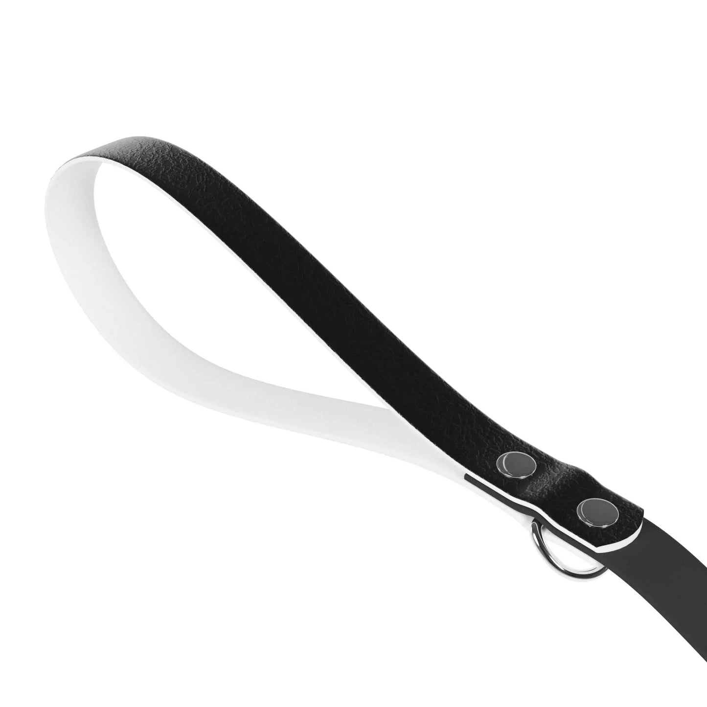 Custom dog leash with ergonomic handle, made from TPU and PVC, featuring a zinc alloy snap hook.