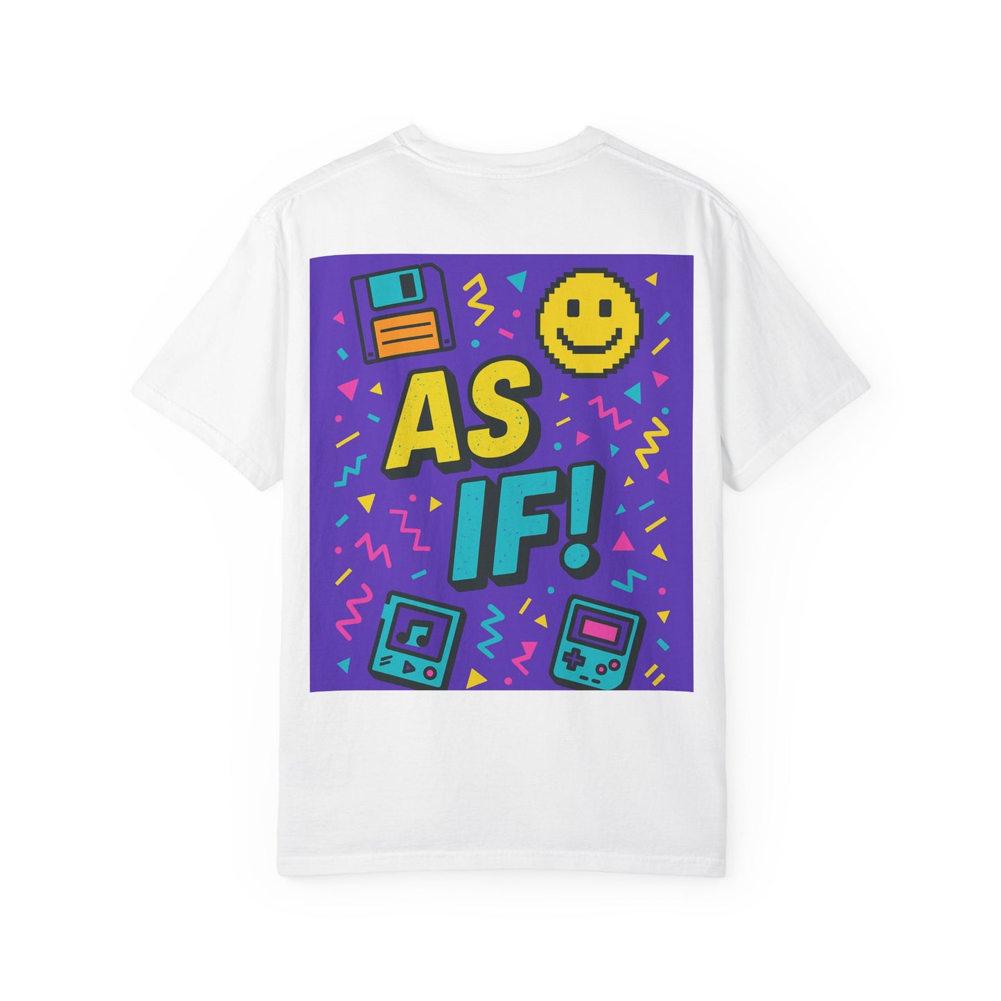 Retro Graphic T-shirt with 'AS IF!' Design, 90s Nostalgia Tee, Gift for Teens, Casual Wear, Party Top, Vintage Style Shirt