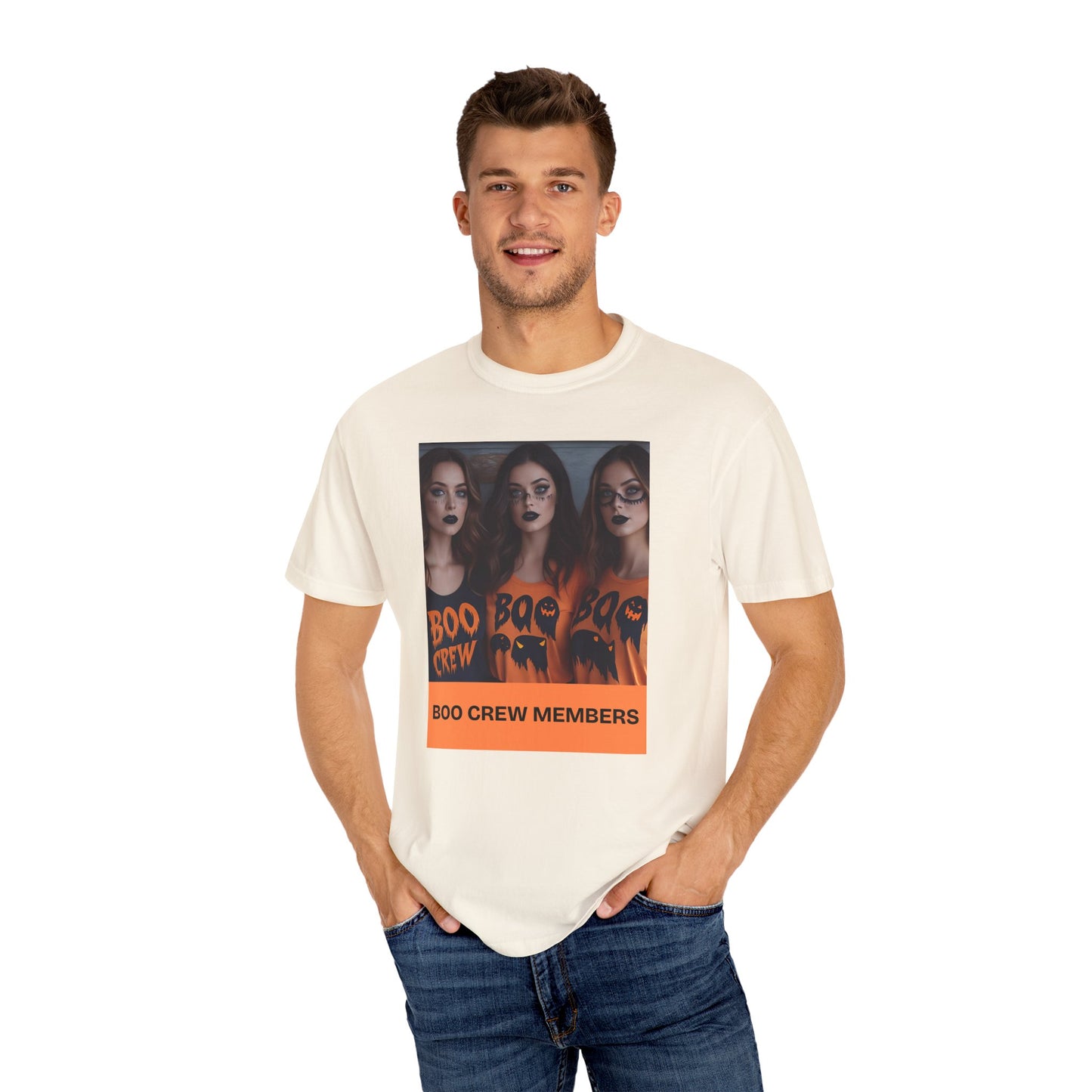 Boo Crew T-Shirt, Halloween Costume, Unisex Tee, Fall Fashion, Spooky Party Apparel, Gift for Halloween Lovers