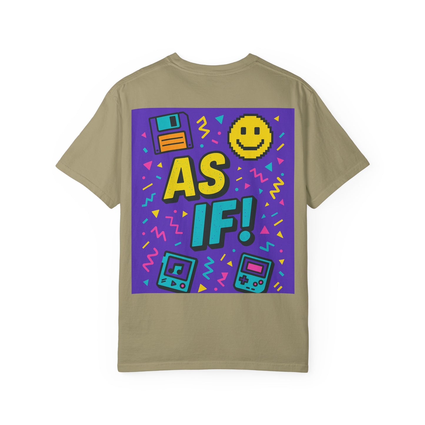 Retro Graphic T-shirt with 'AS IF!' Design, 90s Nostalgia Tee, Gift for Teens, Casual Wear, Party Top, Vintage Style Shirt