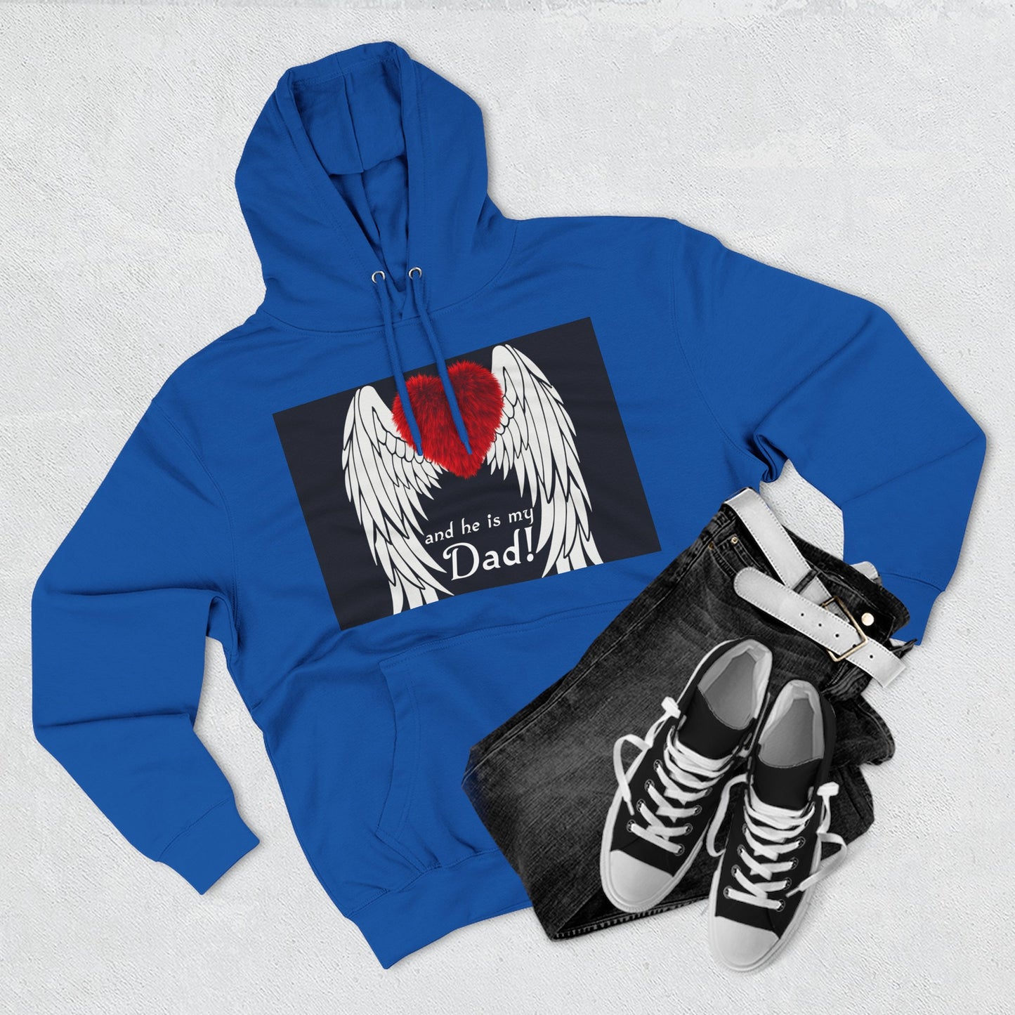 Heartfelt Dad Memorial Hoodie, Comfort Wear, Grief Support, Dad Tribute, Gift for Father's Day, Sympathy Gift