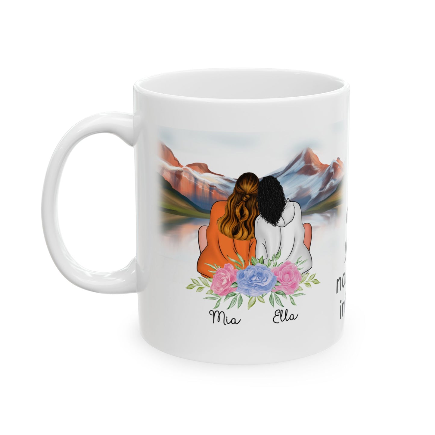 Personalized Inspirational Ceramic Mug, Custom Coffee Cup, Motivational Drinkware, Unique Gift for Her, Name or Initials Edition