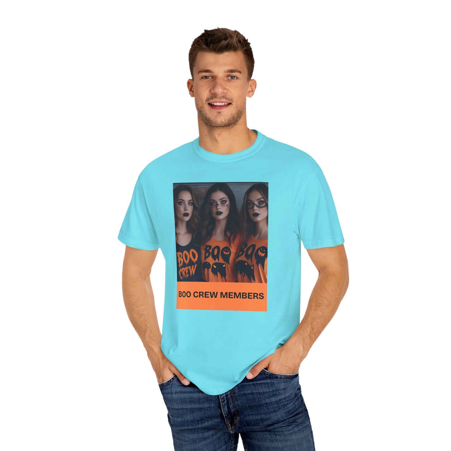 Boo Crew T-Shirt, Halloween Costume, Unisex Tee, Fall Fashion, Spooky Party Apparel, Gift for Halloween Lovers