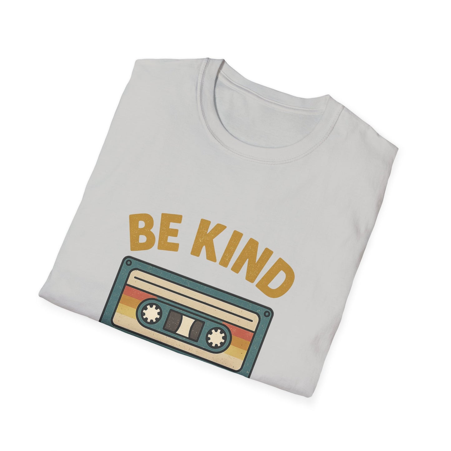 Retro Cassette Tape T-Shirt - Be Kind Rewind, Vintage Tee, Music Lover Gift, Casual Wear, Nostalgic Fashion