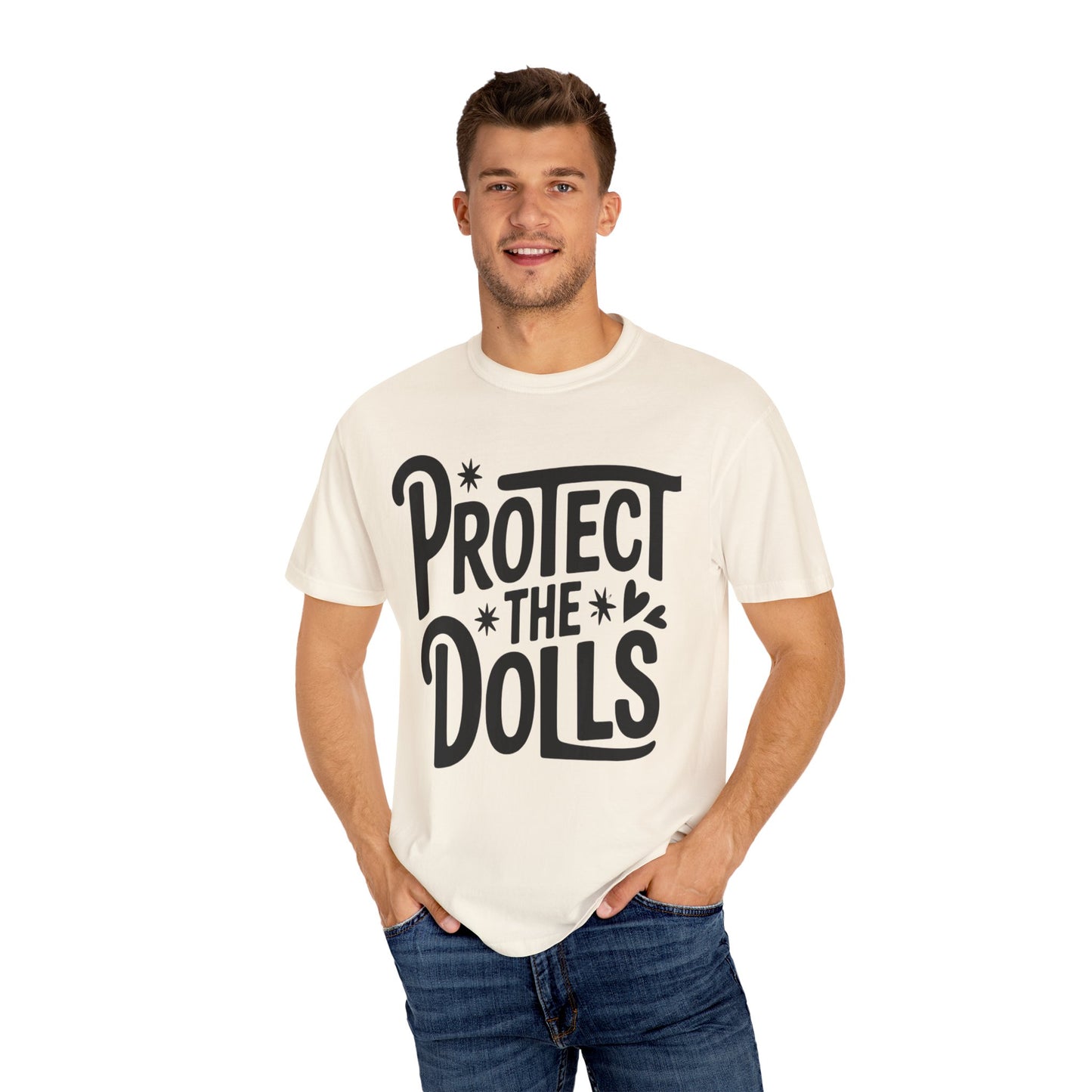 Protect the Dolls Unisex T-Shirt, Gift for Doll Lovers, Statement Tee, Casual Wear, Vintage Style Shirt
