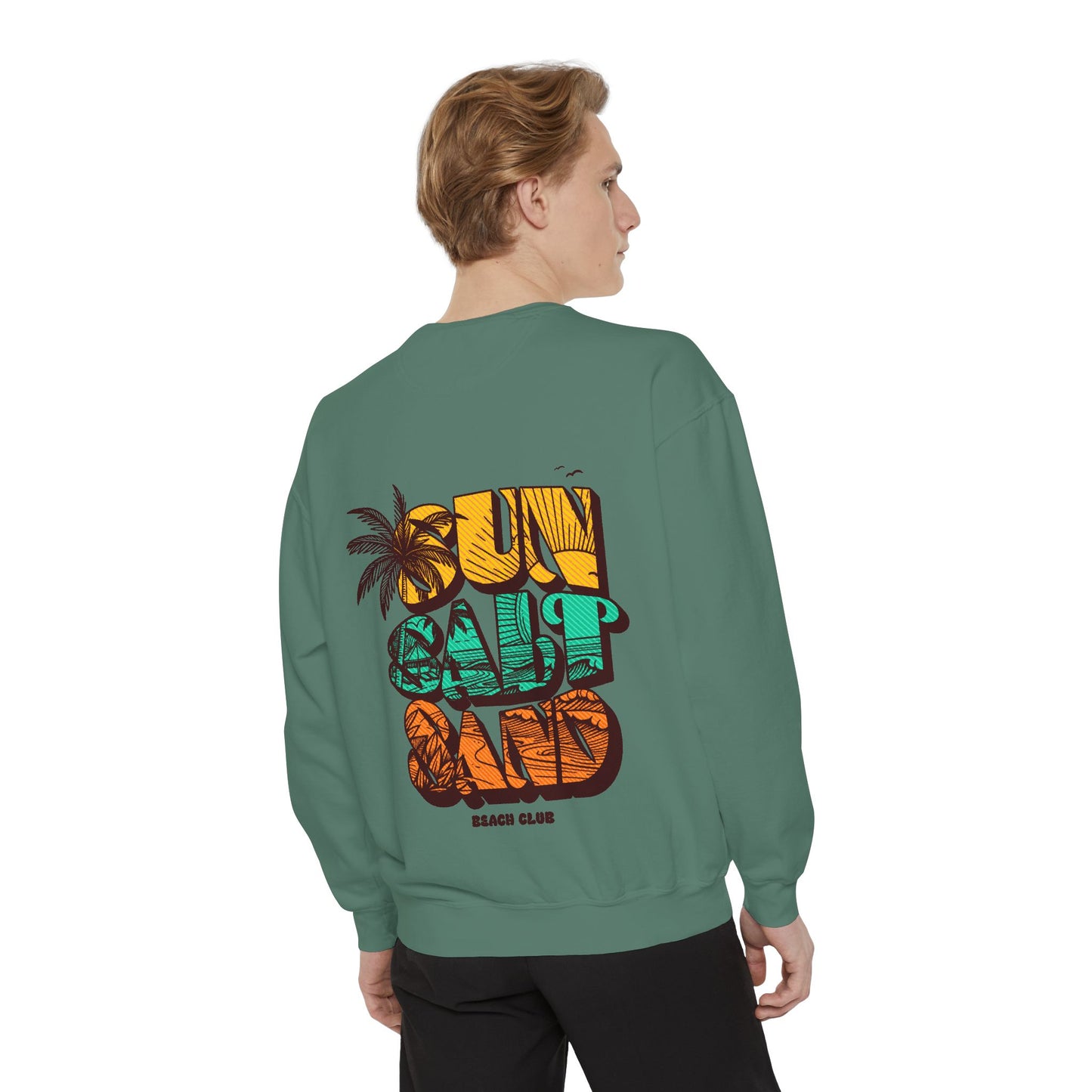 Beach Vibes Sweatshirt | Sun Salt Sand | Unisex Hoodie for Summer, Vacation, Gift, Beach Lovers, Casual Wear