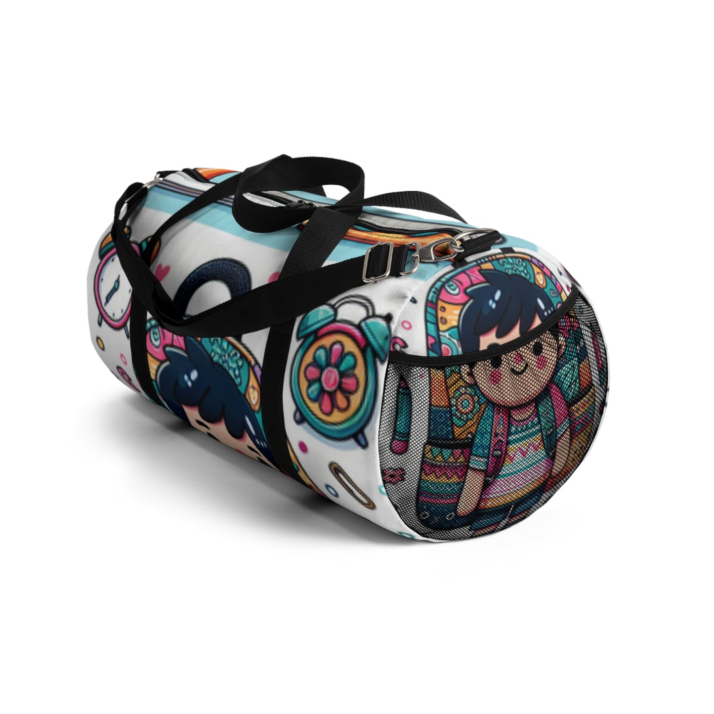 Cute Cartoon Duffel Bag, Gym Tote, Travel Luggage, Sports Bag, Weekender Bag, Fun Design