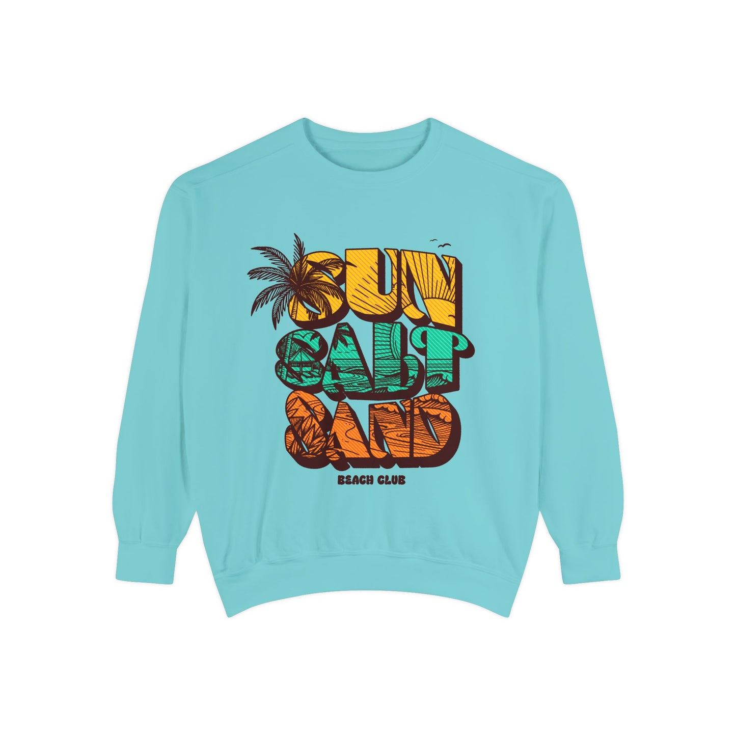 Beach Vibes Sweatshirt | Sun Salt Sand | Unisex Hoodie for Summer, Vacation, Gift, Beach Lovers, Casual Wear