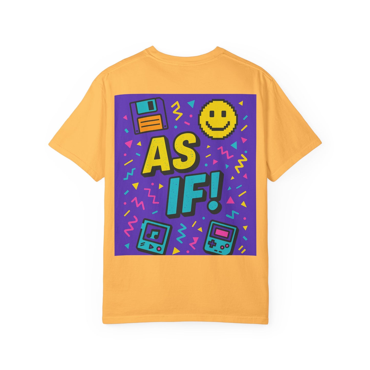 Retro Graphic T-shirt with 'AS IF!' Design, 90s Nostalgia Tee, Gift for Teens, Casual Wear, Party Top, Vintage Style Shirt