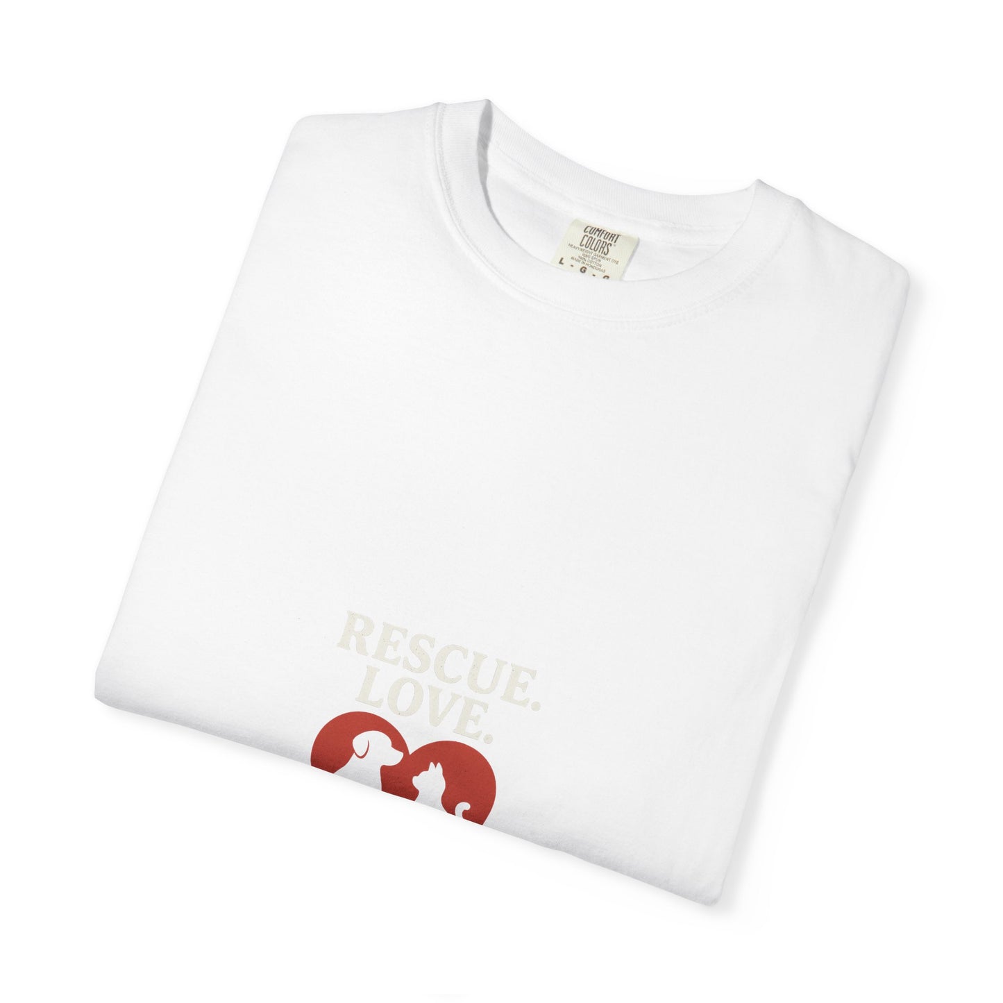 Dog Lover Unisex T-shirt - 'Rescue | Repeat' Shirt for Animal Rights Advocates, Gifts for Pet Owners, Casual Wear, Eco-Friendly Fashion - Toddcraft