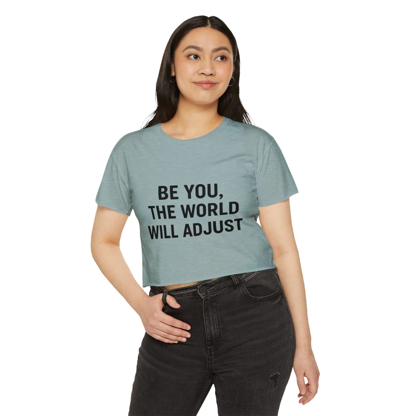 Women's Affirmation Crop Top, Trendy Summer Top, Festival Wear, Inspirational Fashion, Casual Chic, Gift for Her