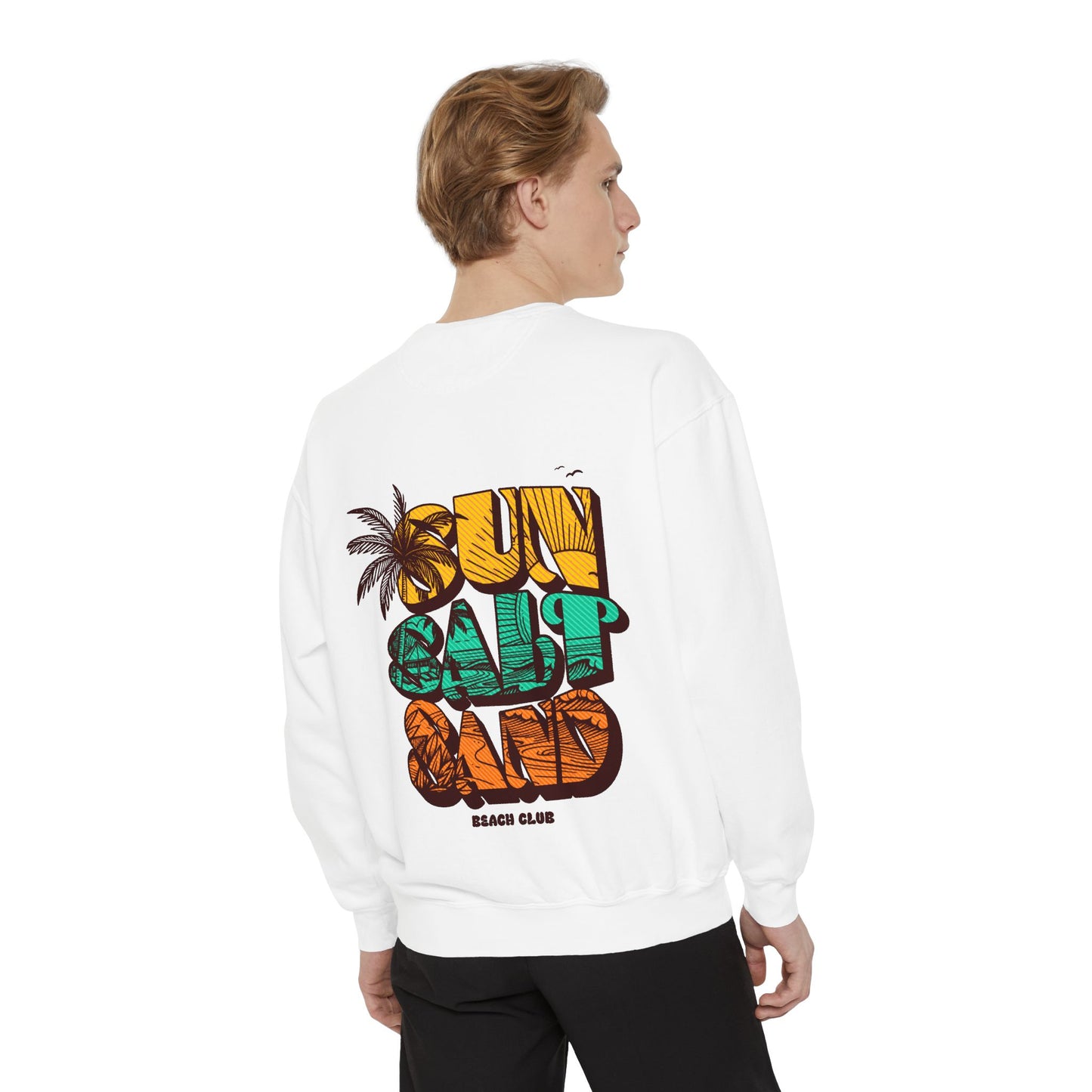 Beach Vibes Sweatshirt | Sun Salt Sand | Unisex Hoodie for Summer, Vacation, Gift, Beach Lovers, Casual Wear