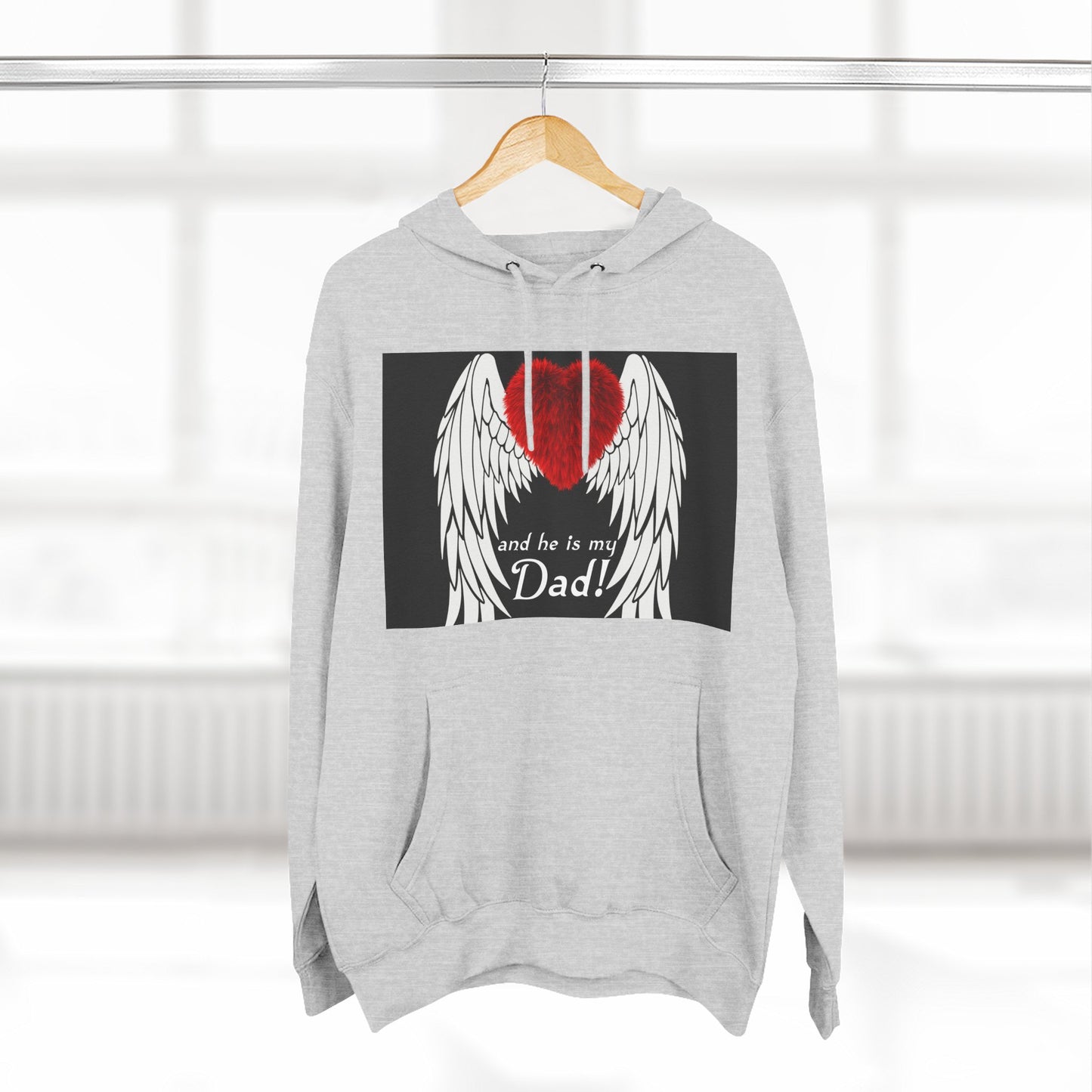 Heartfelt Dad Memorial Hoodie, Comfort Wear, Grief Support, Dad Tribute, Gift for Father's Day, Sympathy Gift
