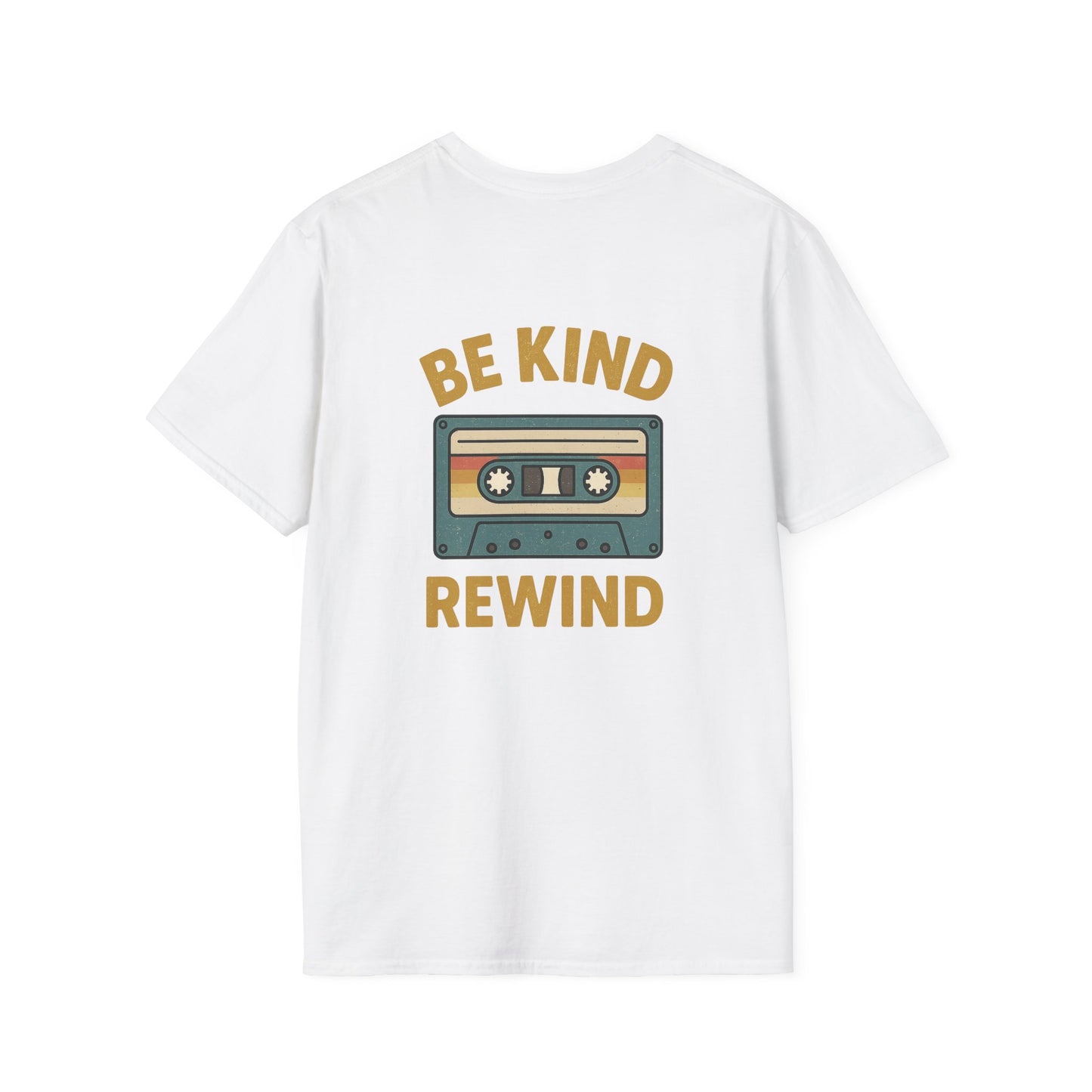 Retro Cassette Tape T-Shirt - Be Kind Rewind, Vintage Tee, Music Lover Gift, Casual Wear, Nostalgic Fashion