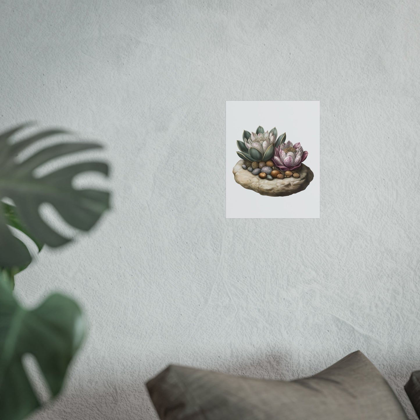 Fine Art Poster displayed on a wall, featuring art on gallery-grade matte paper with Giclée print quality.
