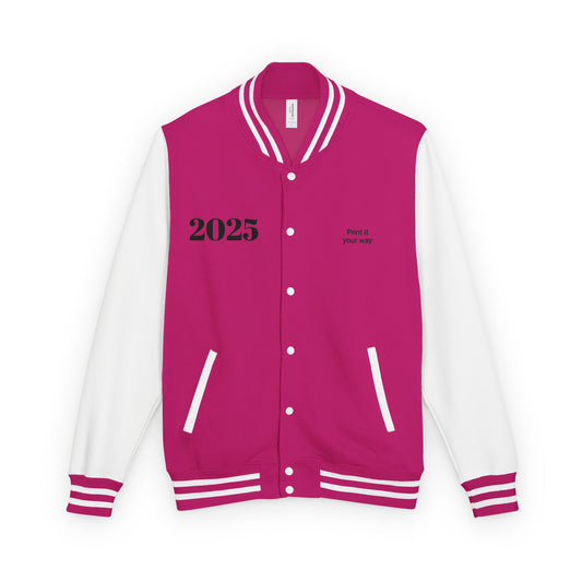 2025 Class Of Unisex Heavyweight Letterman Jacket, Graduation Gift, School Spirit Wear, Personalized Varsity Jacket, Cozy Trendy Outerwear - Toddcraft