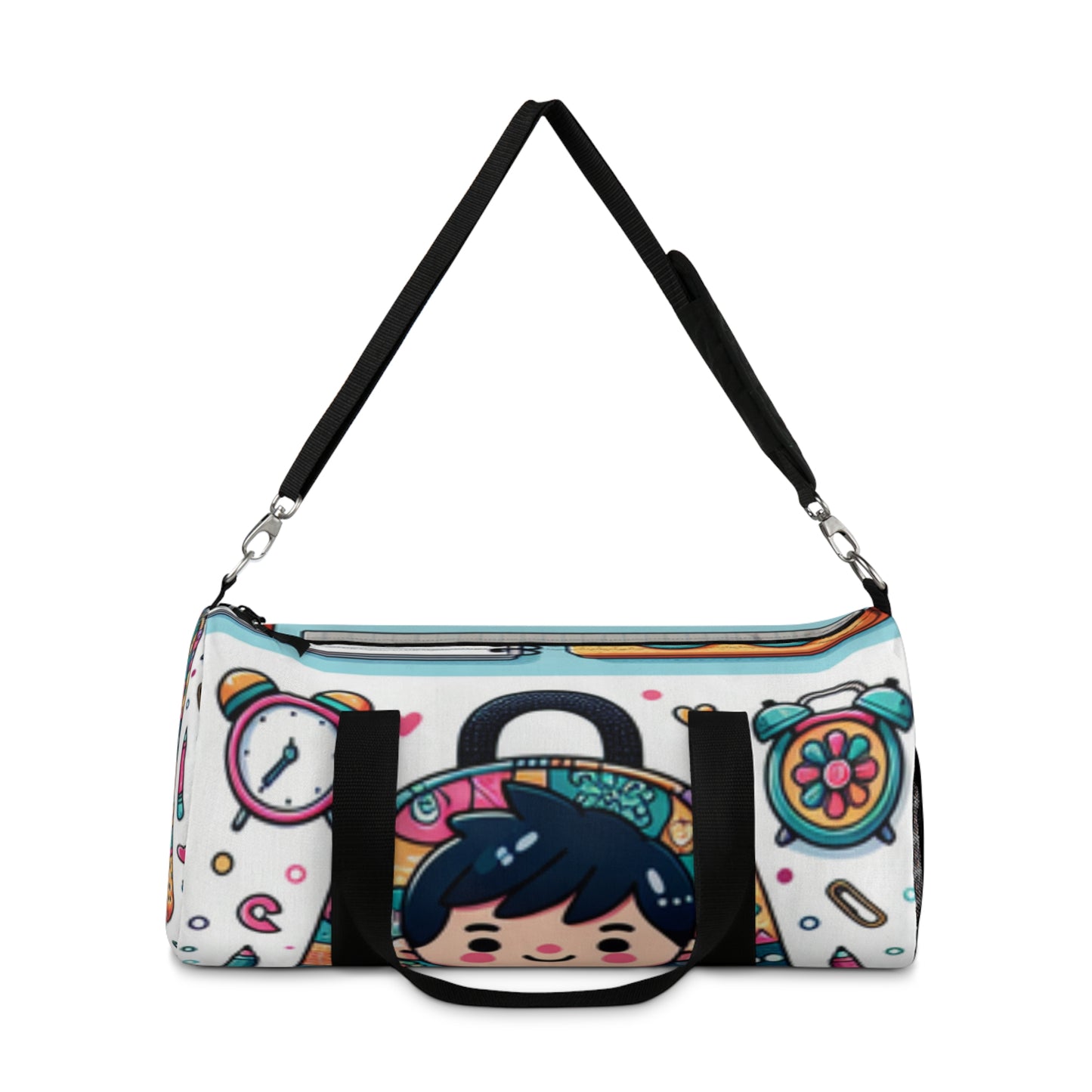 Cute Cartoon Duffel Bag, Gym Tote, Travel Luggage, Sports Bag, Weekender Bag, Fun Design