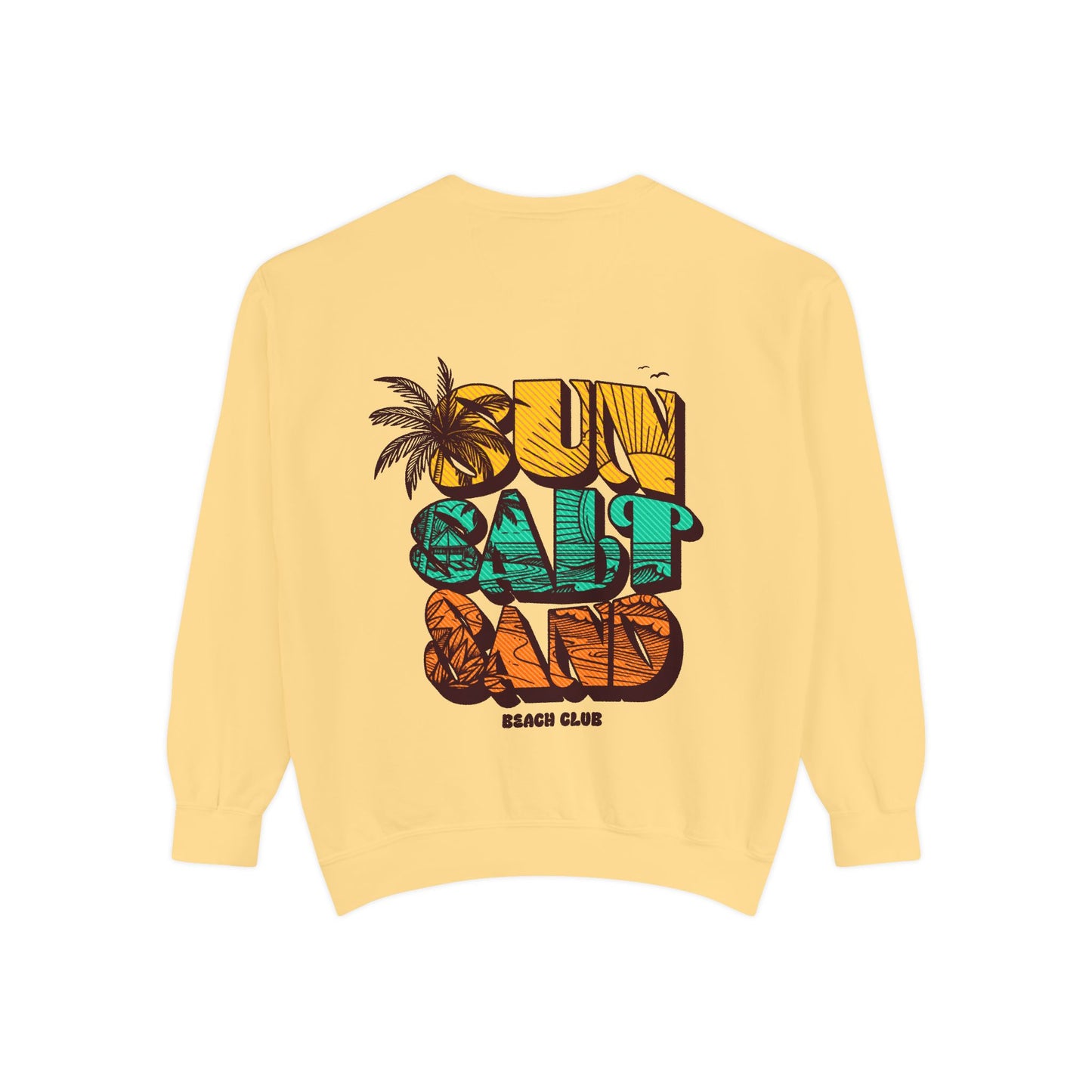 Beach Vibes Sweatshirt | Sun Salt Sand | Unisex Hoodie for Summer, Vacation, Gift, Beach Lovers, Casual Wear