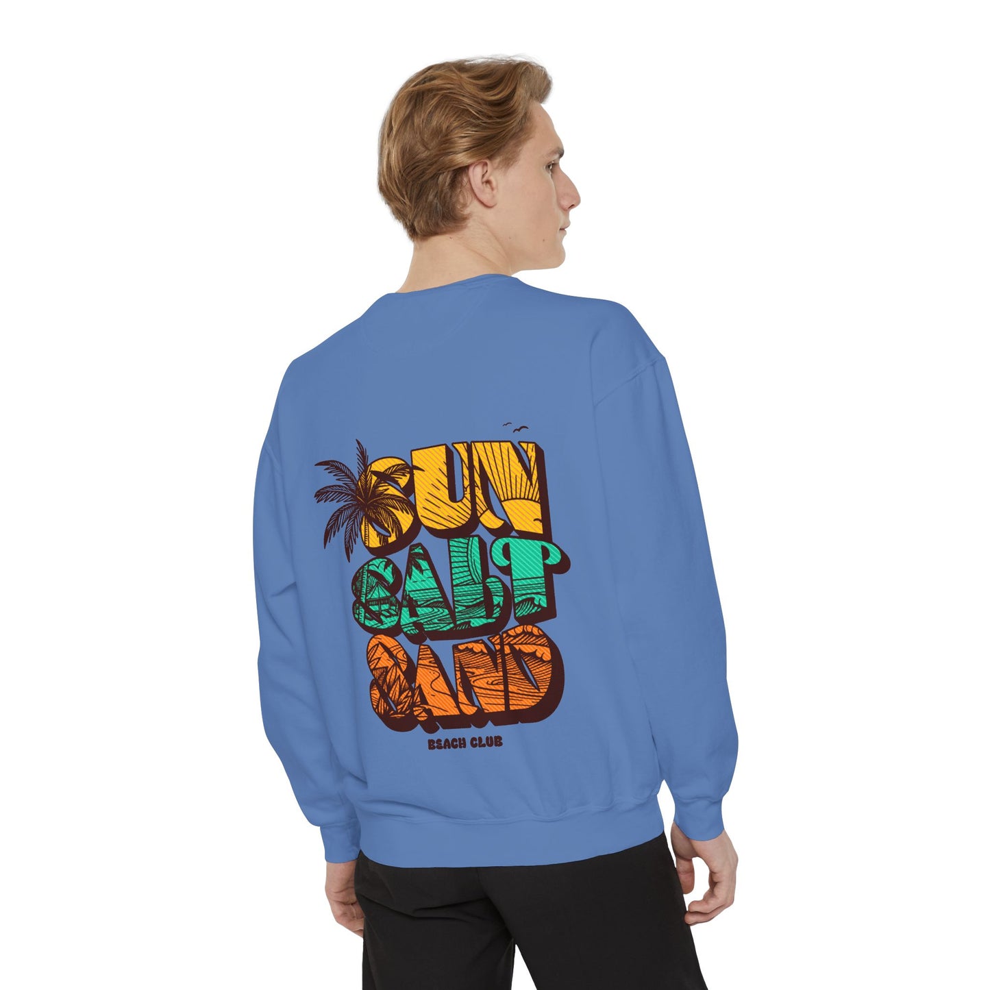 Beach Vibes Sweatshirt | Sun Salt Sand | Unisex Hoodie for Summer, Vacation, Gift, Beach Lovers, Casual Wear