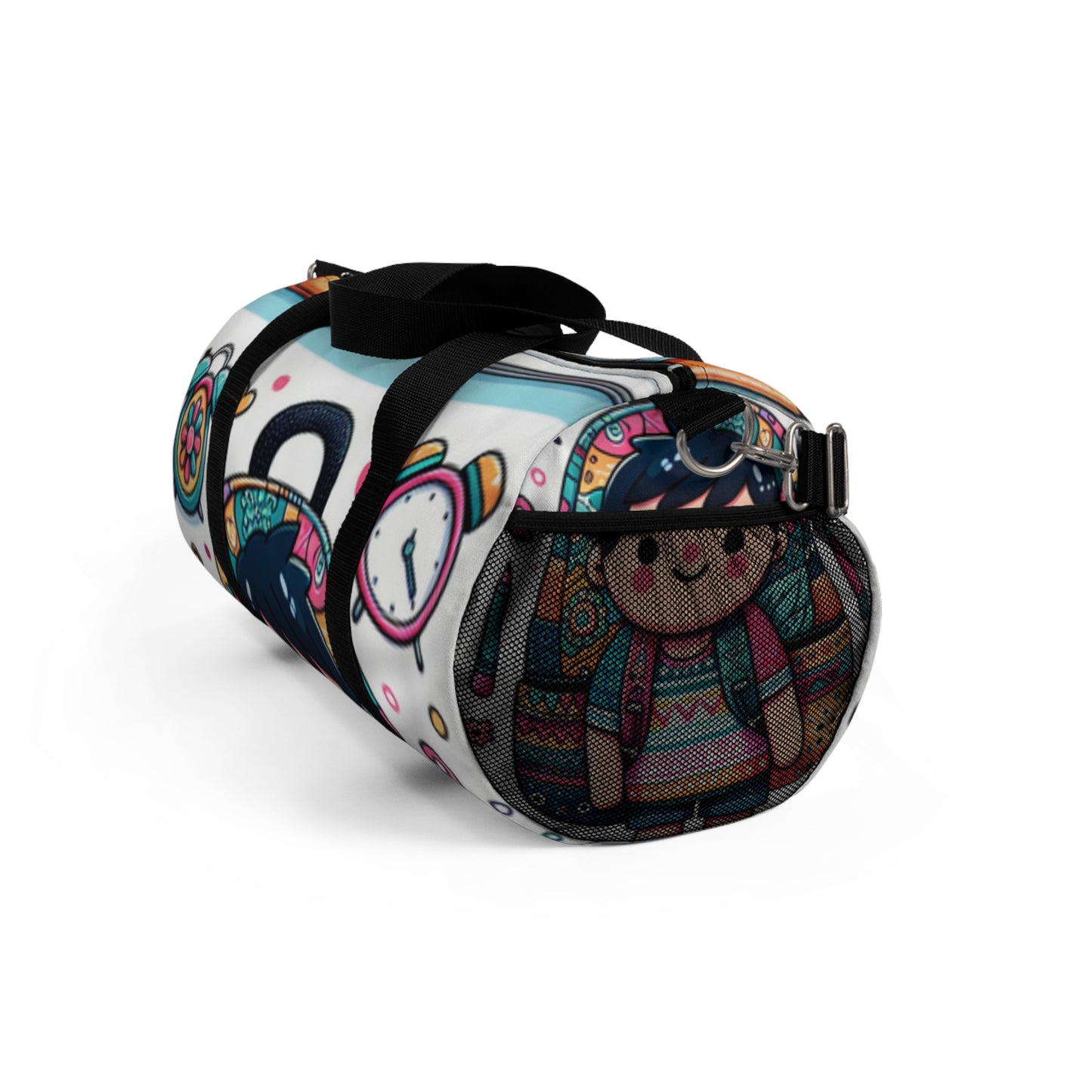 Cute Cartoon Duffel Bag, Gym Tote, Travel Luggage, Sports Bag, Weekender Bag, Fun Design