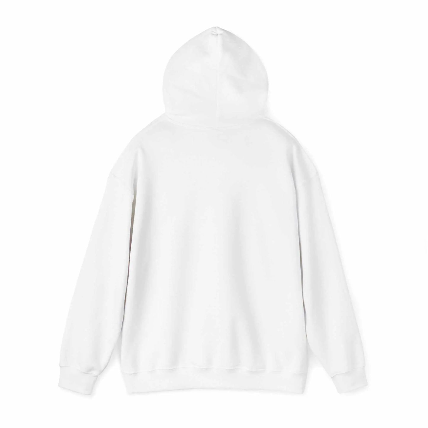 Dog's Social Calendar Hoodie, unisex heavy blend hooded sweatshirt, back view.