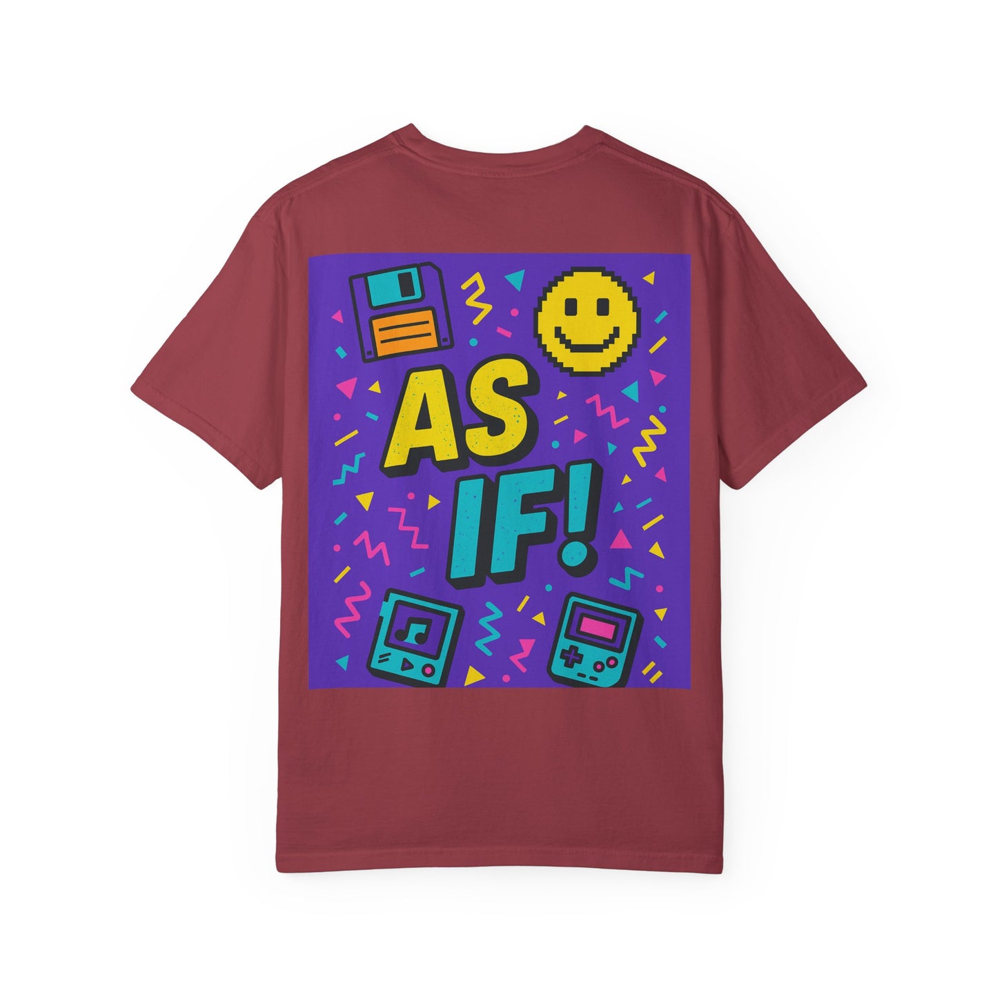 Retro Graphic T-shirt with 'AS IF!' Design, 90s Nostalgia Tee, Gift for Teens, Casual Wear, Party Top, Vintage Style Shirt