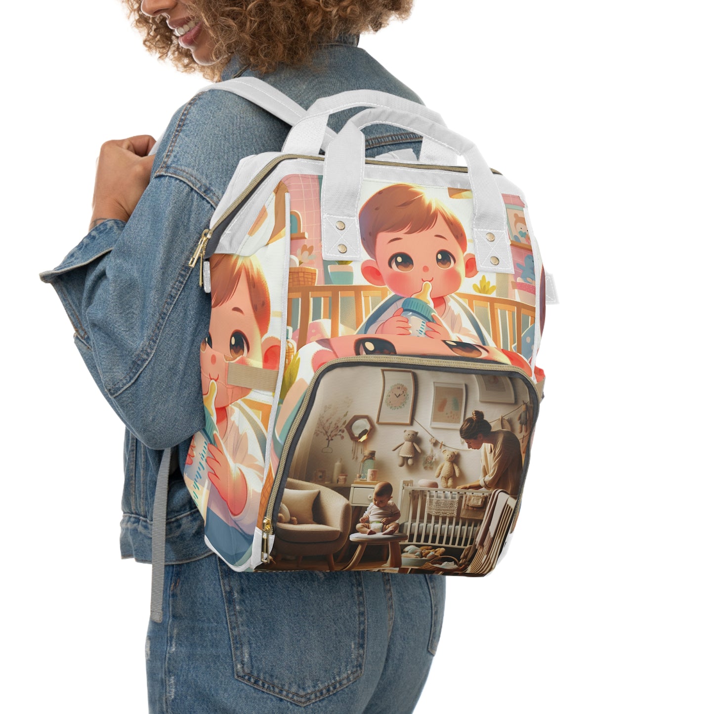 Cute and Functional Diaper Backpack for Parents, Baby Bag, Toddler Gear, Stylish Nursery Tote, Gift for New Moms