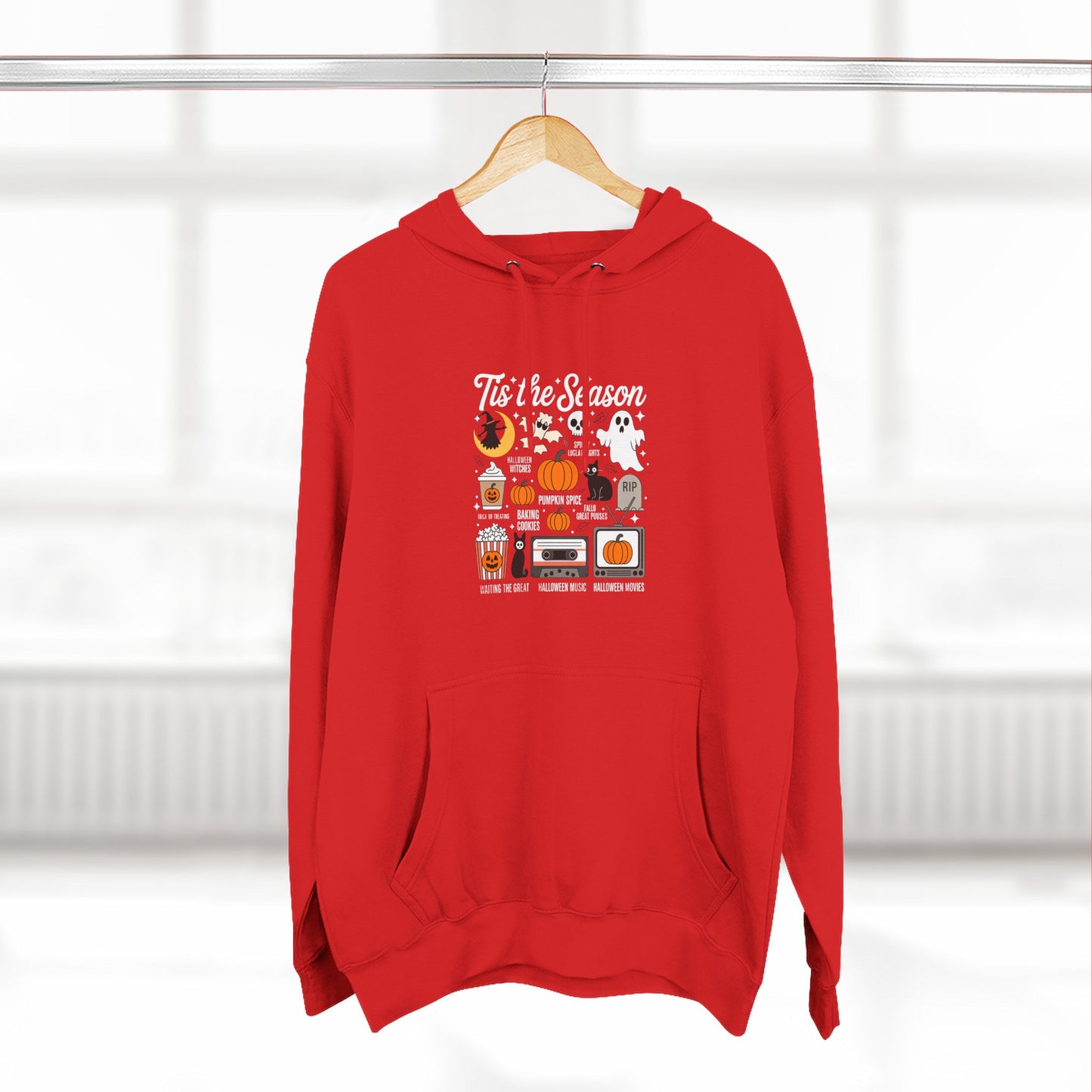 Halloween Three-Panel Fleece Hoodie, Cozy Fall Apparel, Spooky Season Sweatshirt, Ghostly Hoodie, Pumpkin Outfit - Toddcraft