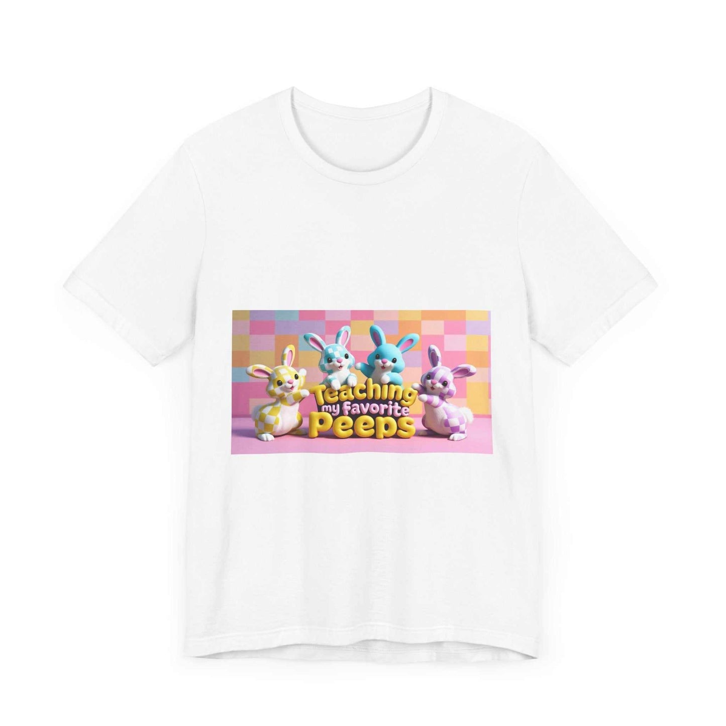 Unisex jersey short sleeve tee with graphic bunny design.