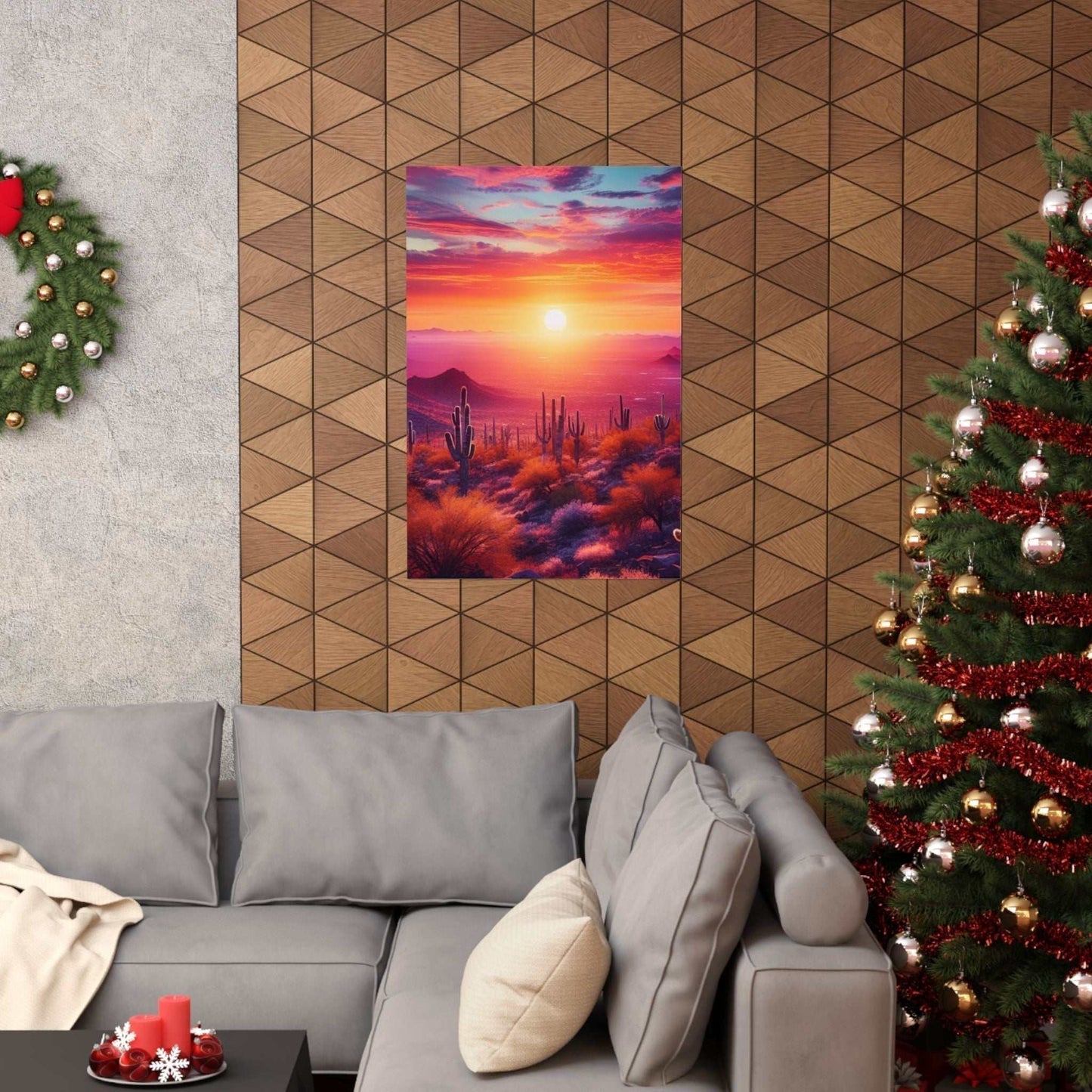 Sunrise vertical matte poster on museum-grade paper with vibrant colors, ideal for indoor art décor.