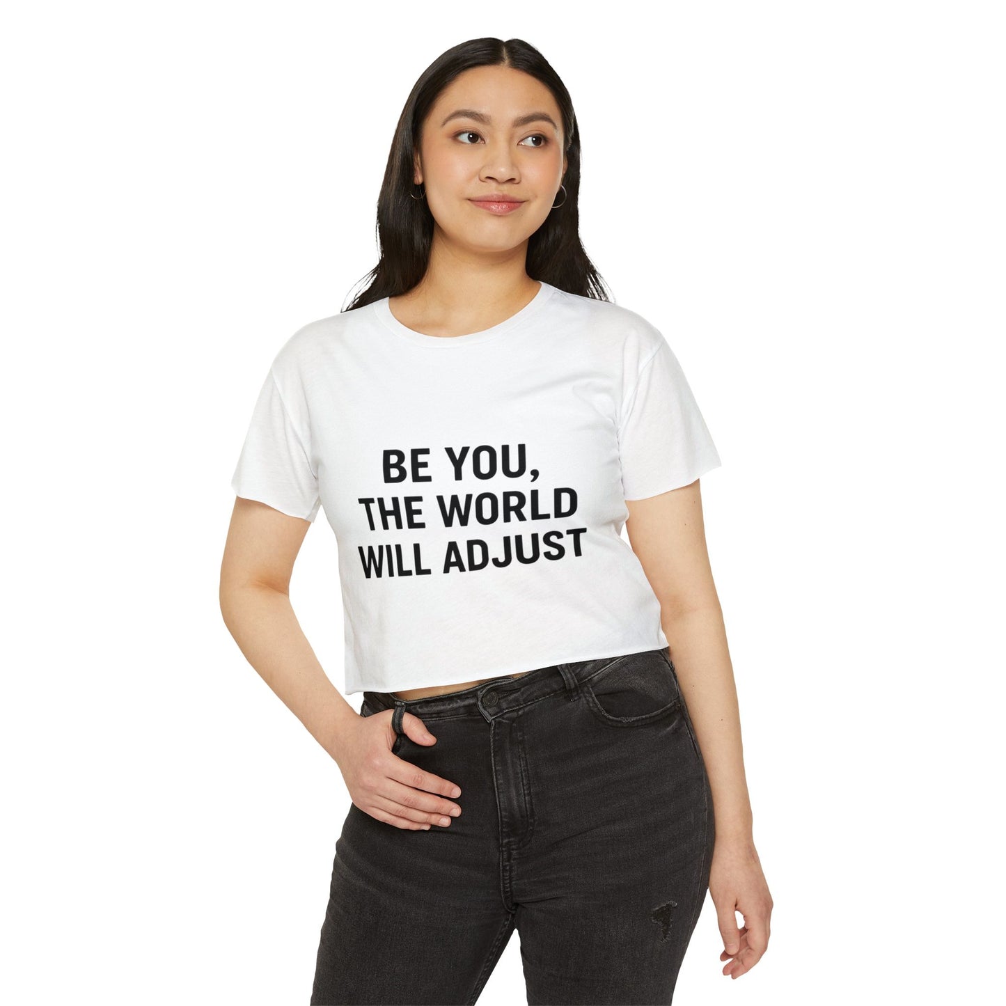 Women's Affirmation Crop Top, Trendy Summer Top, Festival Wear, Inspirational Fashion, Casual Chic, Gift for Her