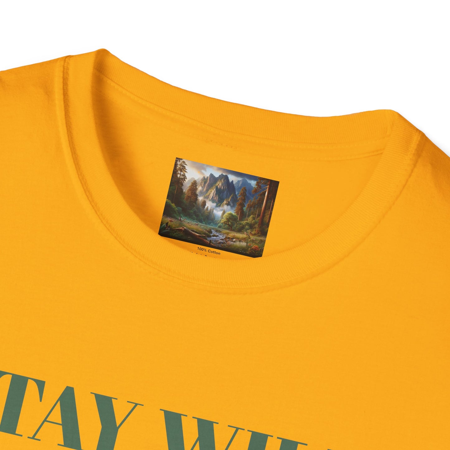 Nature Landscape T-Shirt, Unisex Softstyle Tee, Outdoor Adventure Shirt, Gift for Nature Lovers, Hiking Apparel, Travel T-Shirt