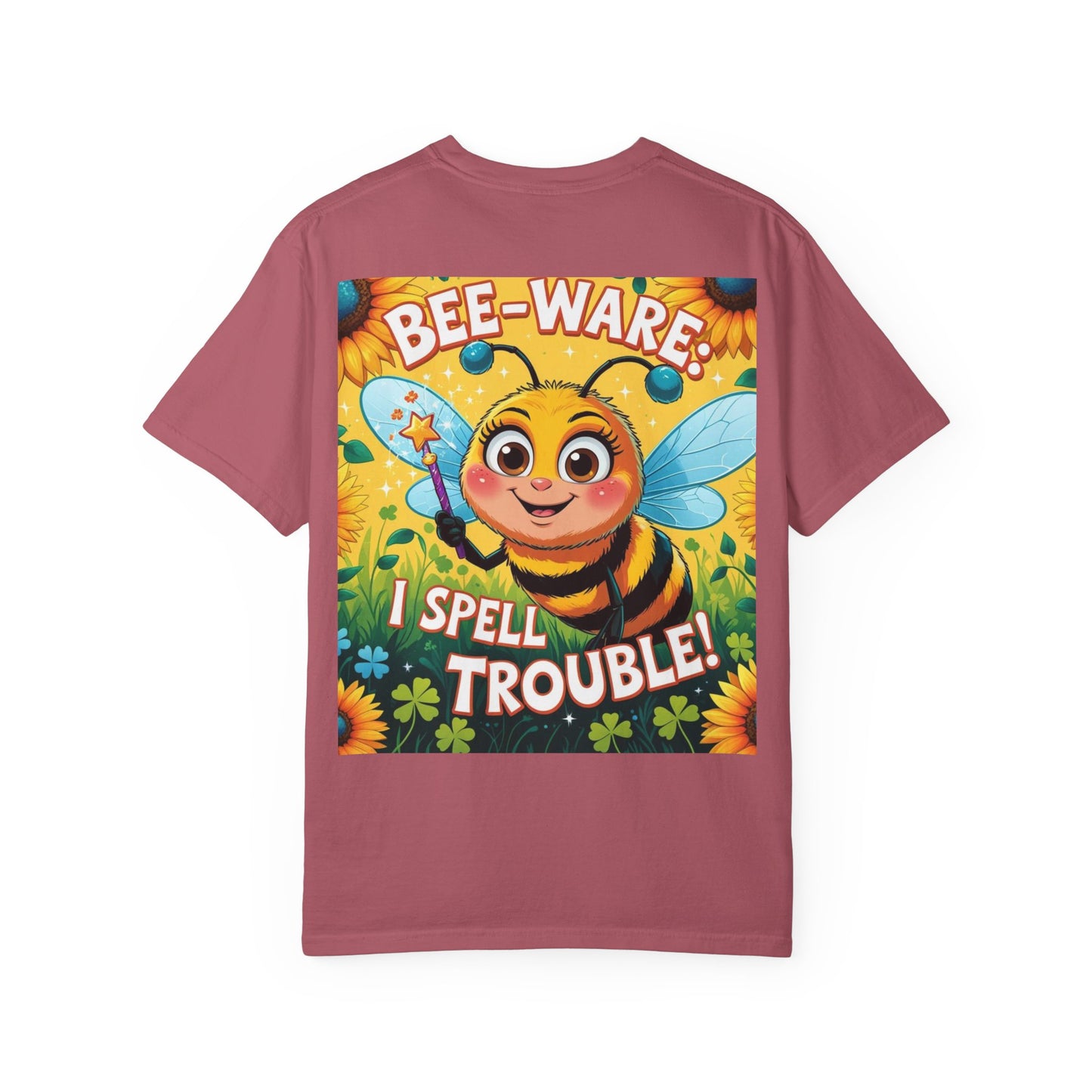Bee-Ware Fun T-Shirt, Cute Bee T-Shirt, Unisex Graphic Tee, Gift for Bee Lovers, Funny Insect Apparel, Summer Fashion Tee