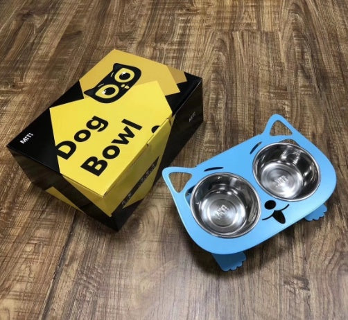Anti-falling Cat Dog Feeding Water Bowl - Stainless Steel