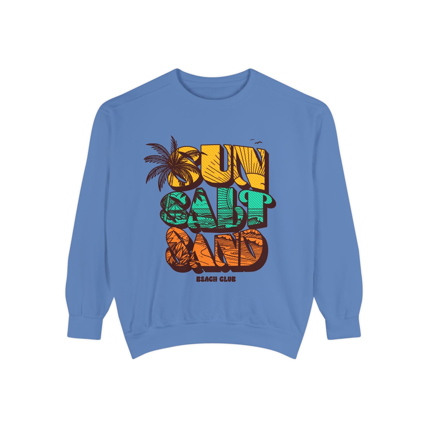 Beach Vibes Sweatshirt | Sun Salt Sand | Unisex Hoodie for Summer, Vacation, Gift, Beach Lovers, Casual Wear