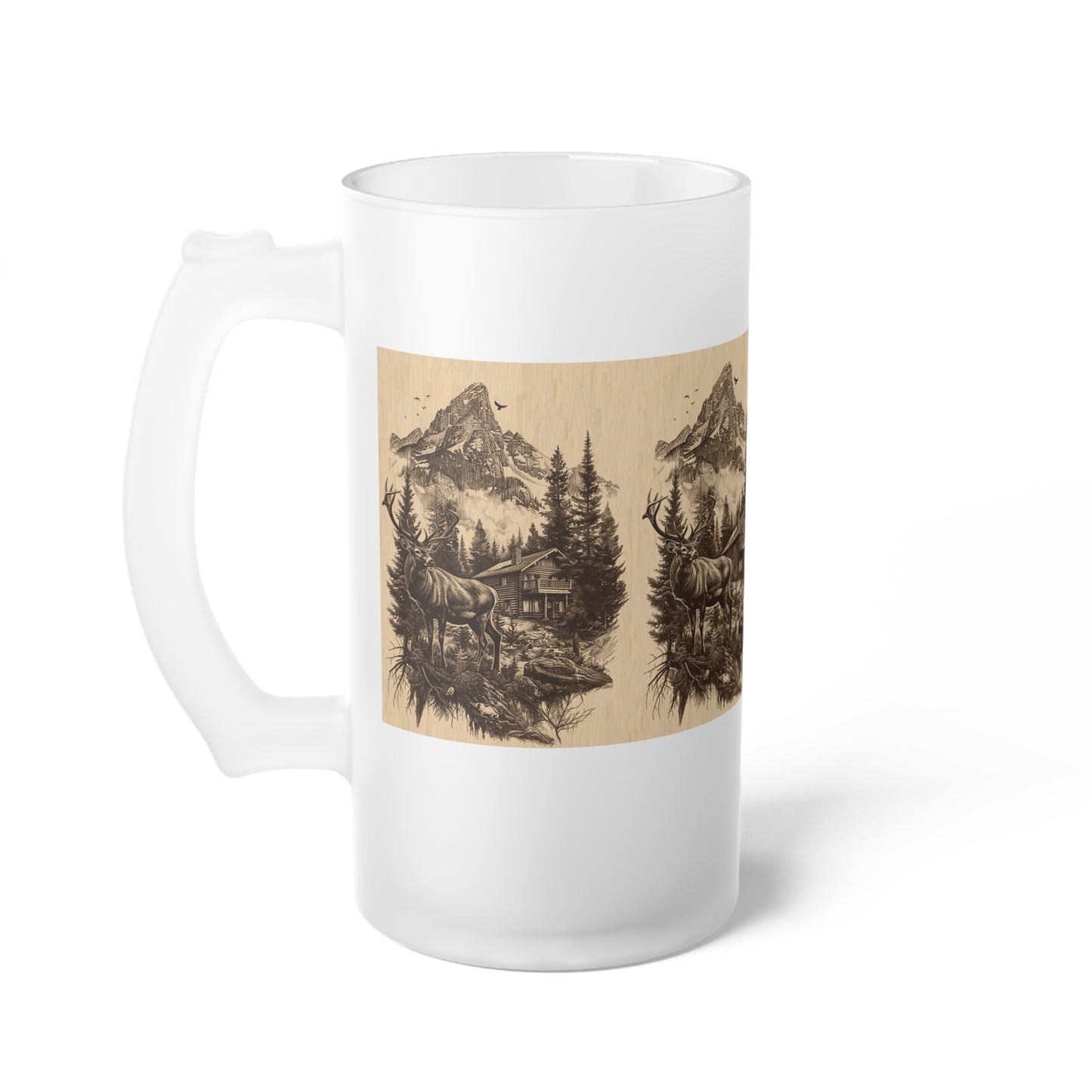 Frosted Glass Beer Mug - 16oz | Stylish & Durable | Perfect for Beer Enthusiasts