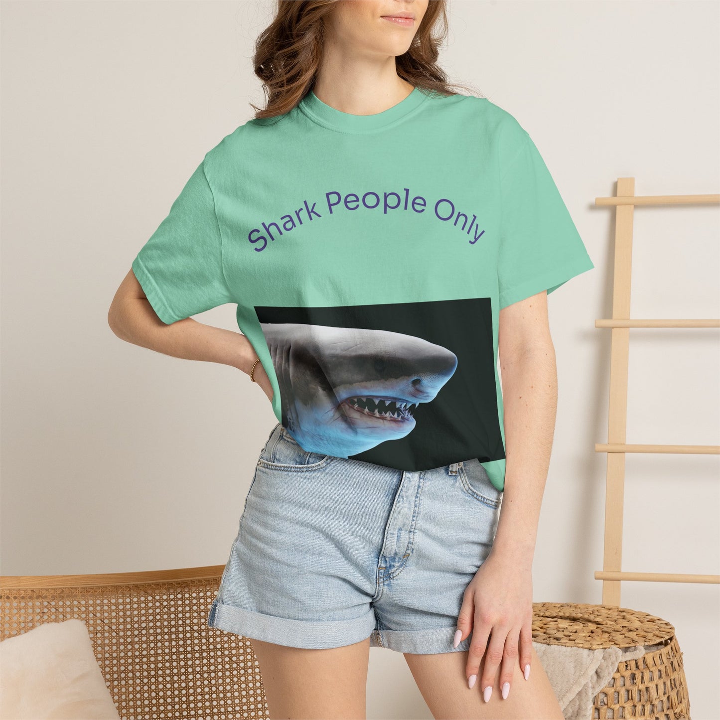 Shark People Only T-Shirt — Graphic Ocean Shark Tee