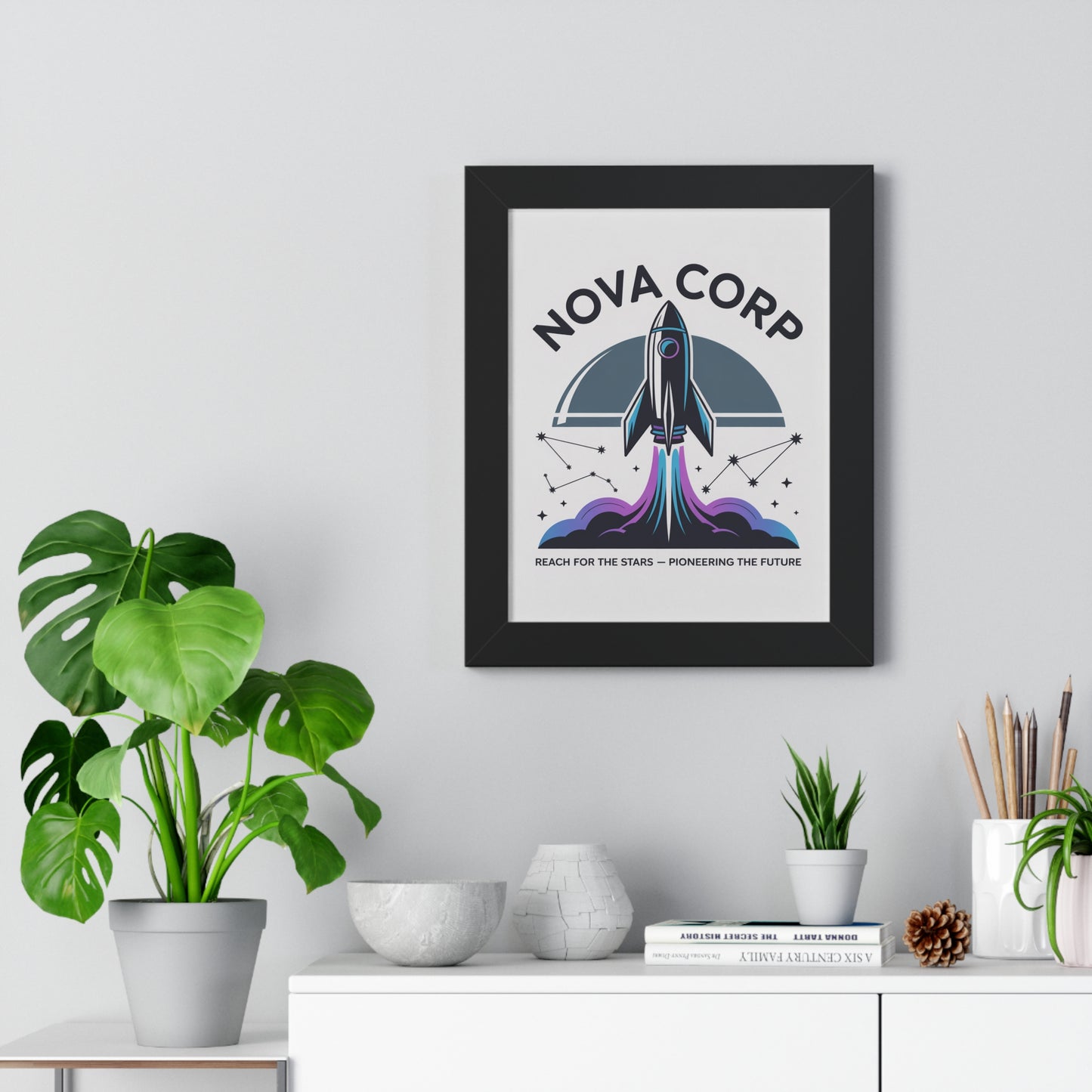 Retro Space Exploration Poster, Wall Art, Home Decor, Gift for Dreamers, Kids Room, Office Decor, Space Theme - Toddcraft