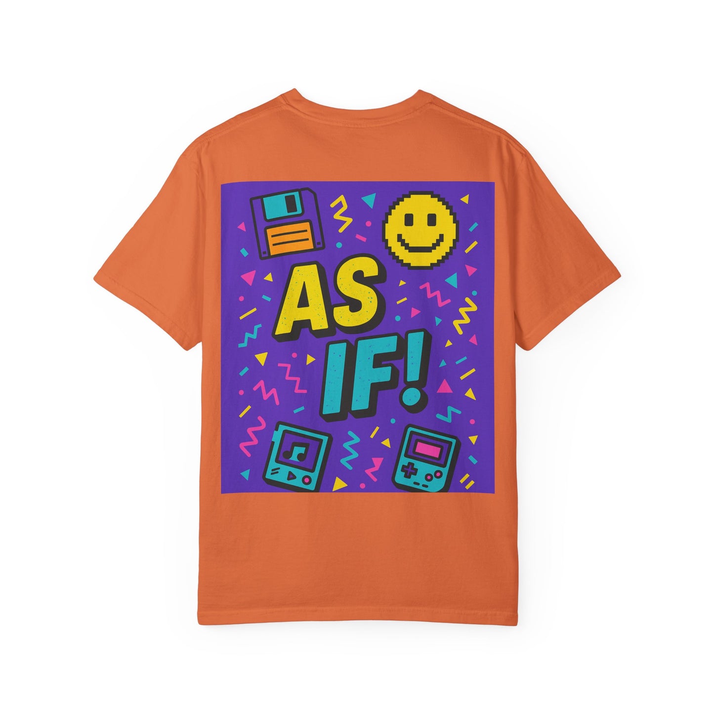 Retro Graphic T-shirt with 'AS IF!' Design, 90s Nostalgia Tee, Gift for Teens, Casual Wear, Party Top, Vintage Style Shirt