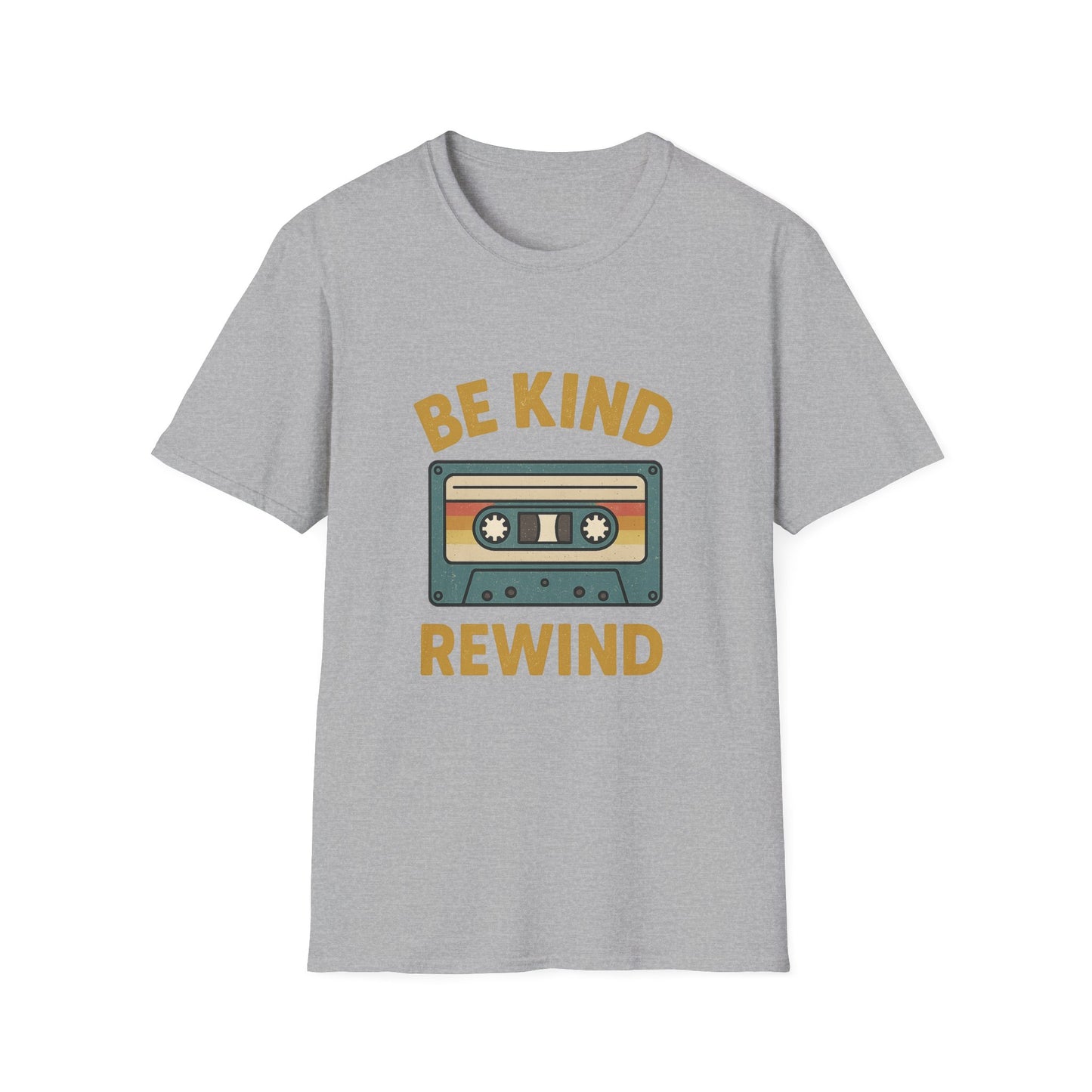 Retro Cassette Tape T-Shirt - Be Kind Rewind, Vintage Tee, Music Lover Gift, Casual Wear, Nostalgic Fashion