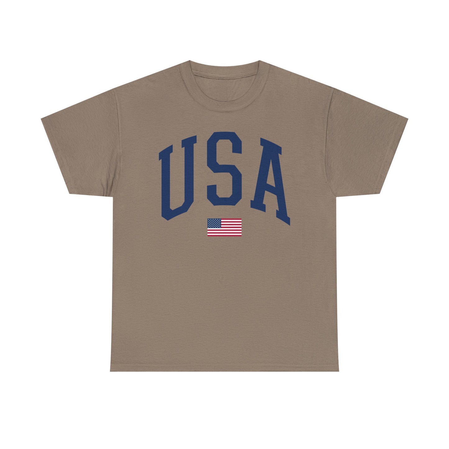 Unisex Heavy Cotton Tee USA Flag