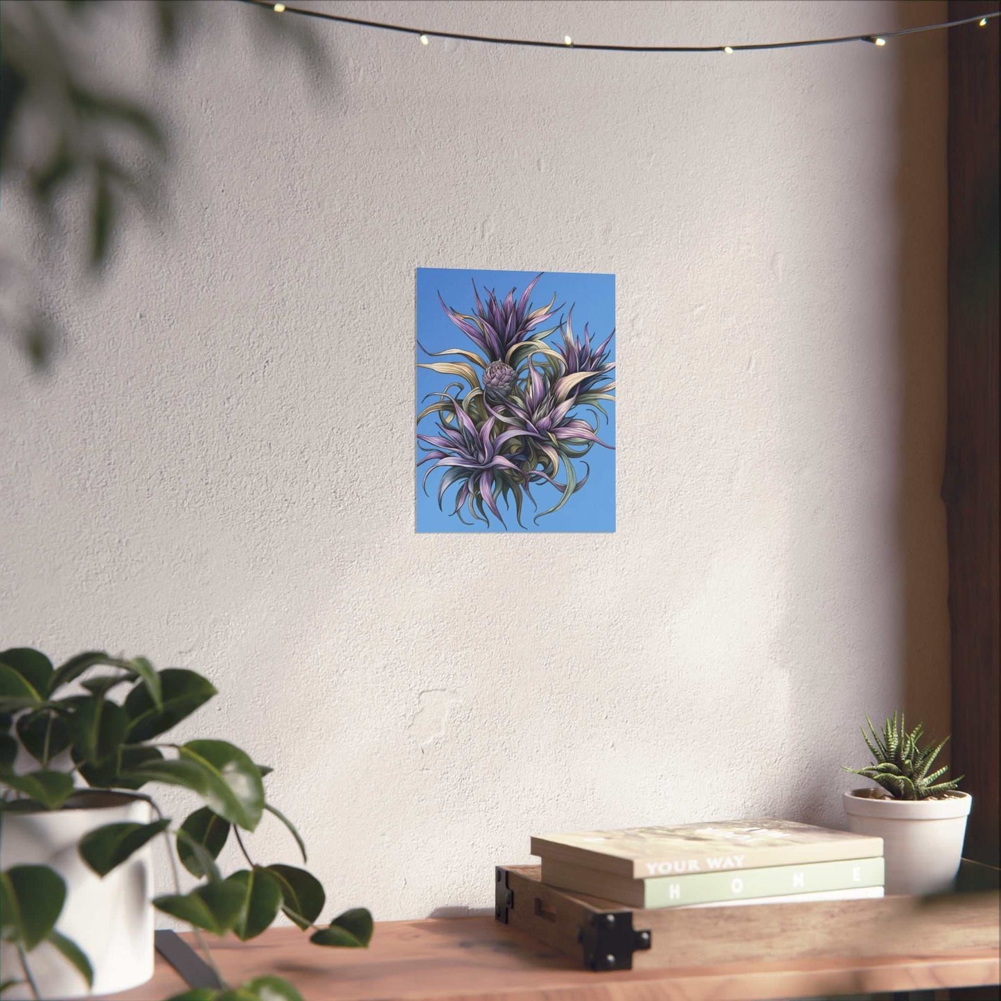 Fine art poster on matte gallery-grade paper with vibrant colors.