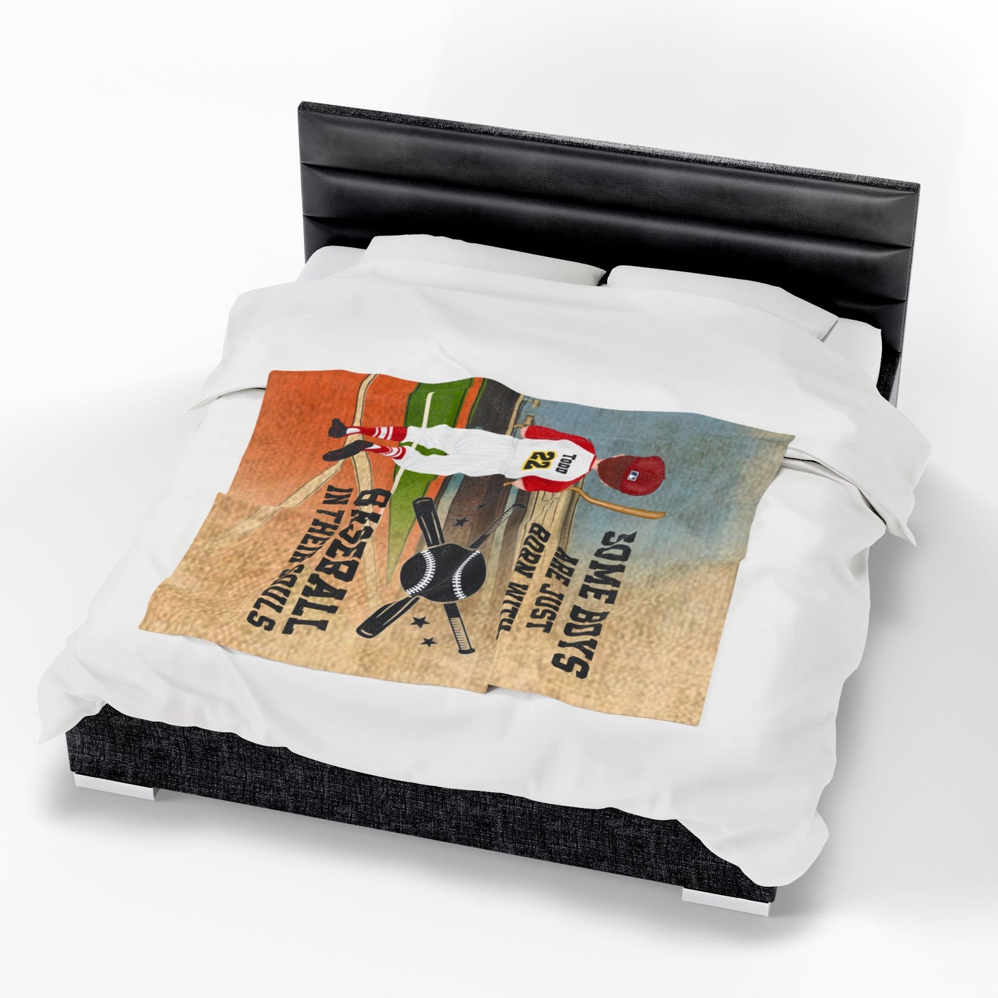 Baseball Velveteen Plush Blanket - Sports Themed Throw for Boys