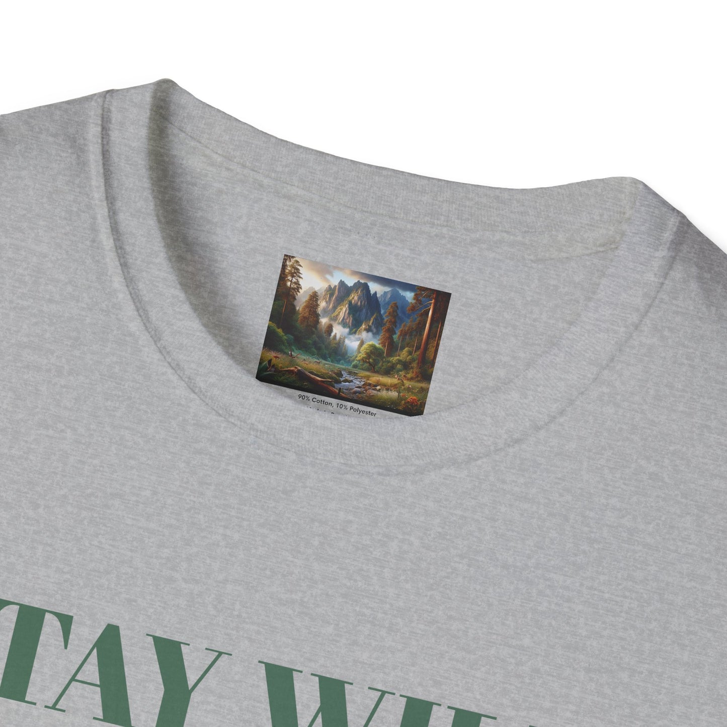 Nature Landscape T-Shirt, Unisex Softstyle Tee, Outdoor Adventure Shirt, Gift for Nature Lovers, Hiking Apparel, Travel T-Shirt
