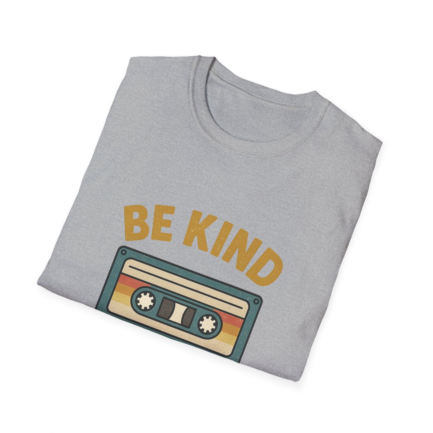 Retro Cassette Tape T-Shirt - Be Kind Rewind, Vintage Tee, Music Lover Gift, Casual Wear, Nostalgic Fashion